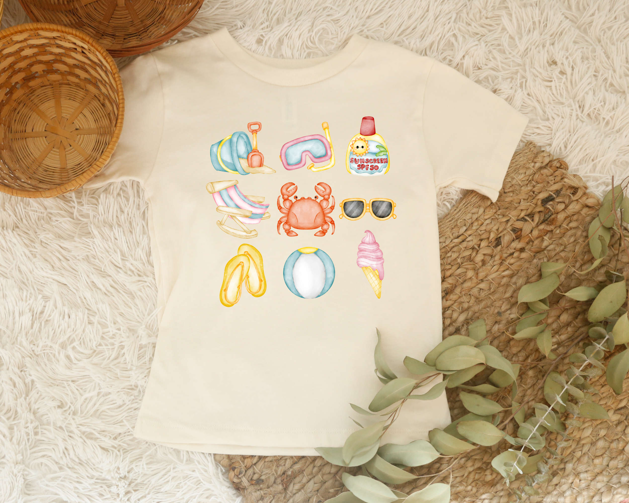 kids beach tshirt for beach vacations