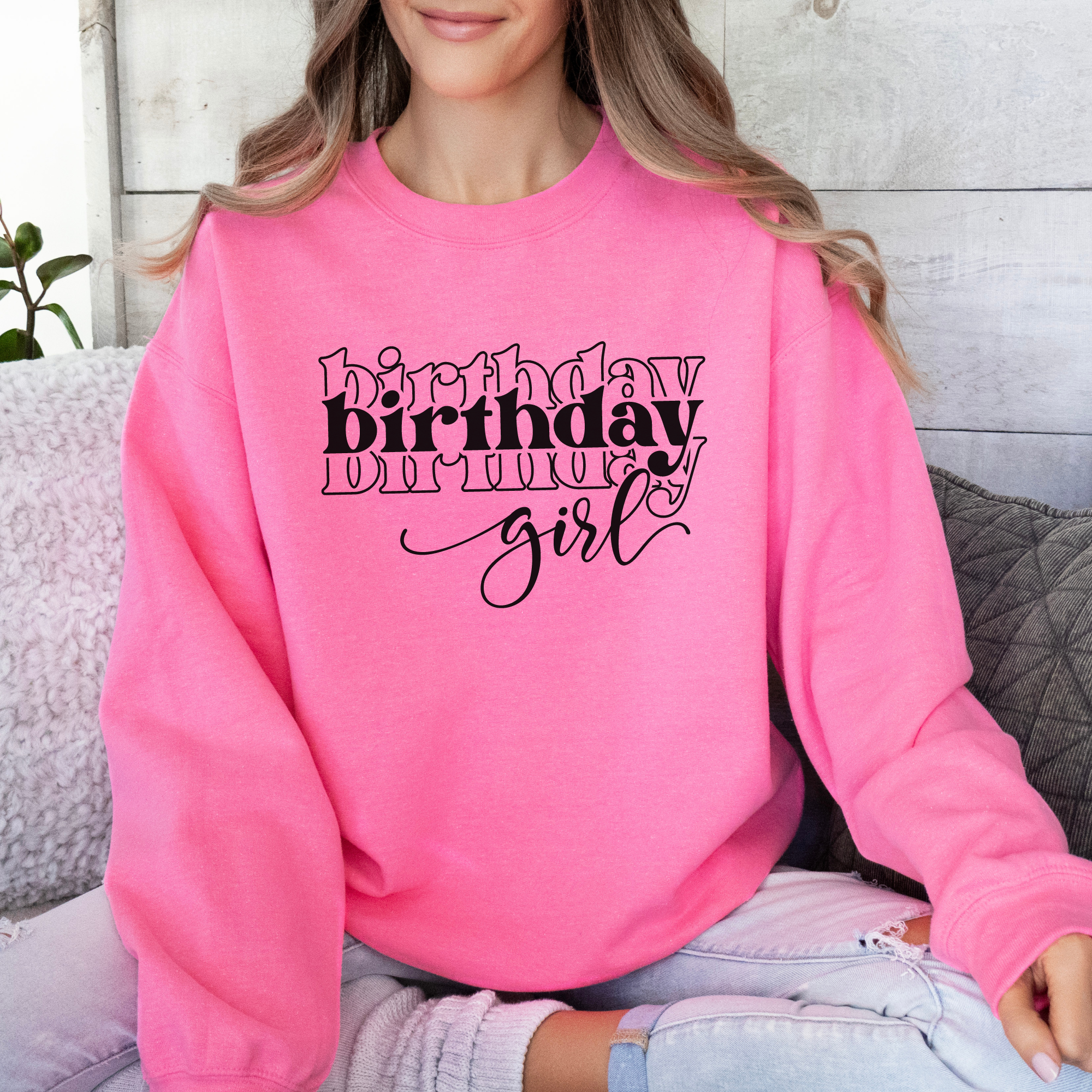 The birthday girl -- kids sweatshirt