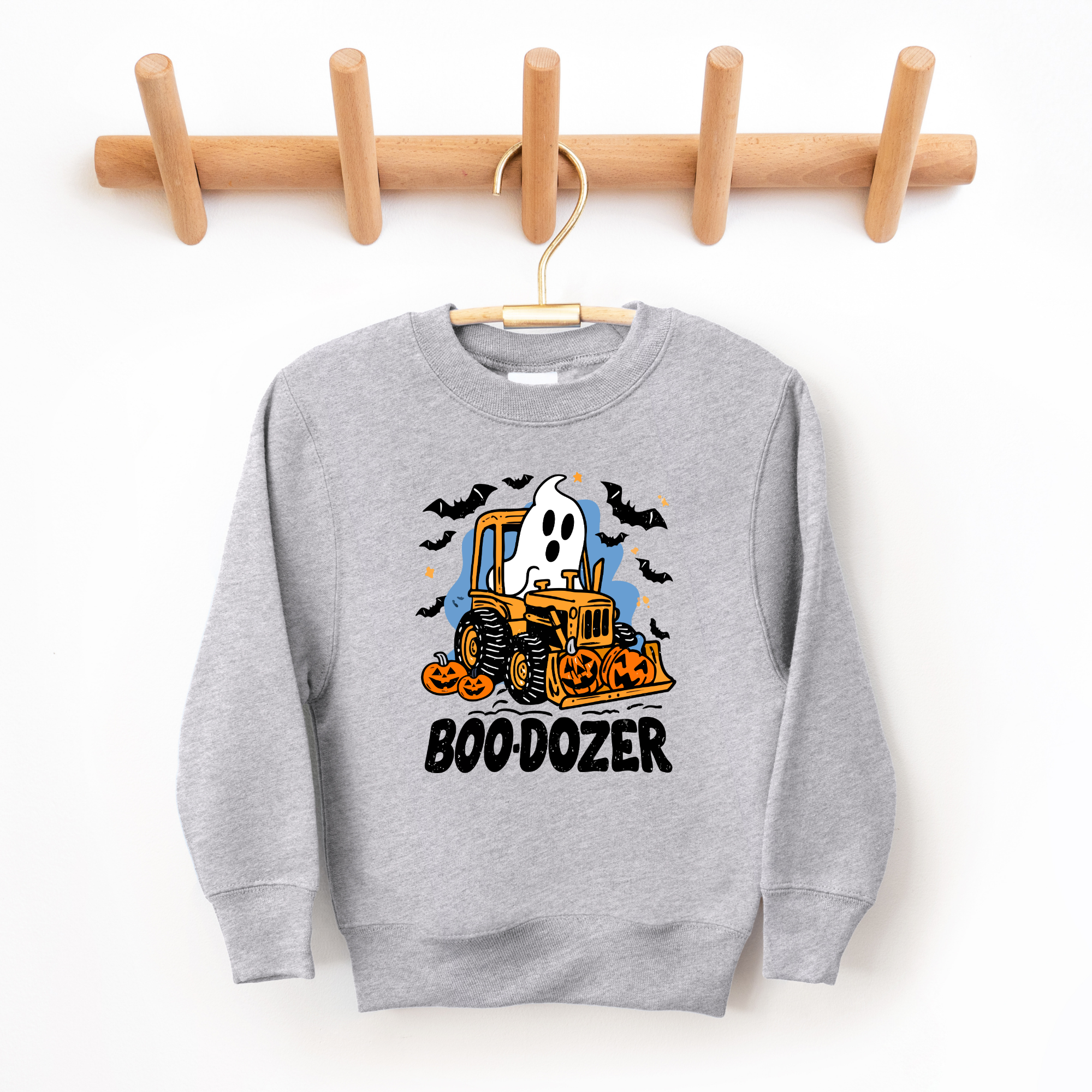 Boo-Dozer Sweatshirt | Boys Halloween Shirt
