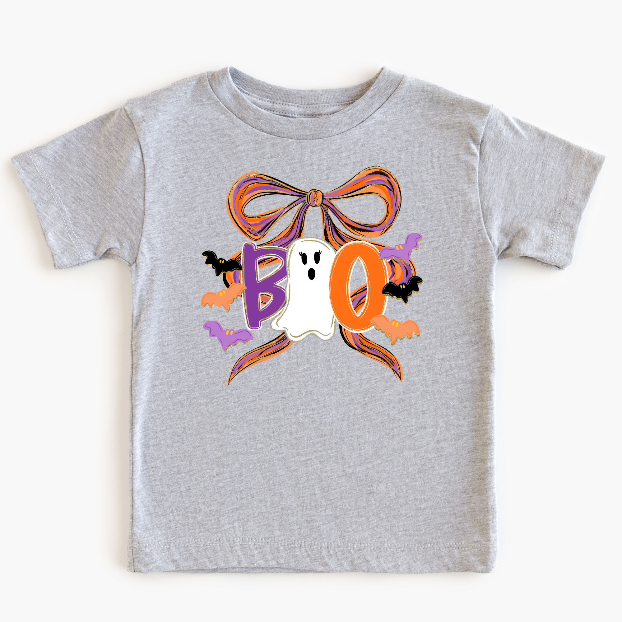 Boo Bow T-Shirt | Kids Halloween Shirt