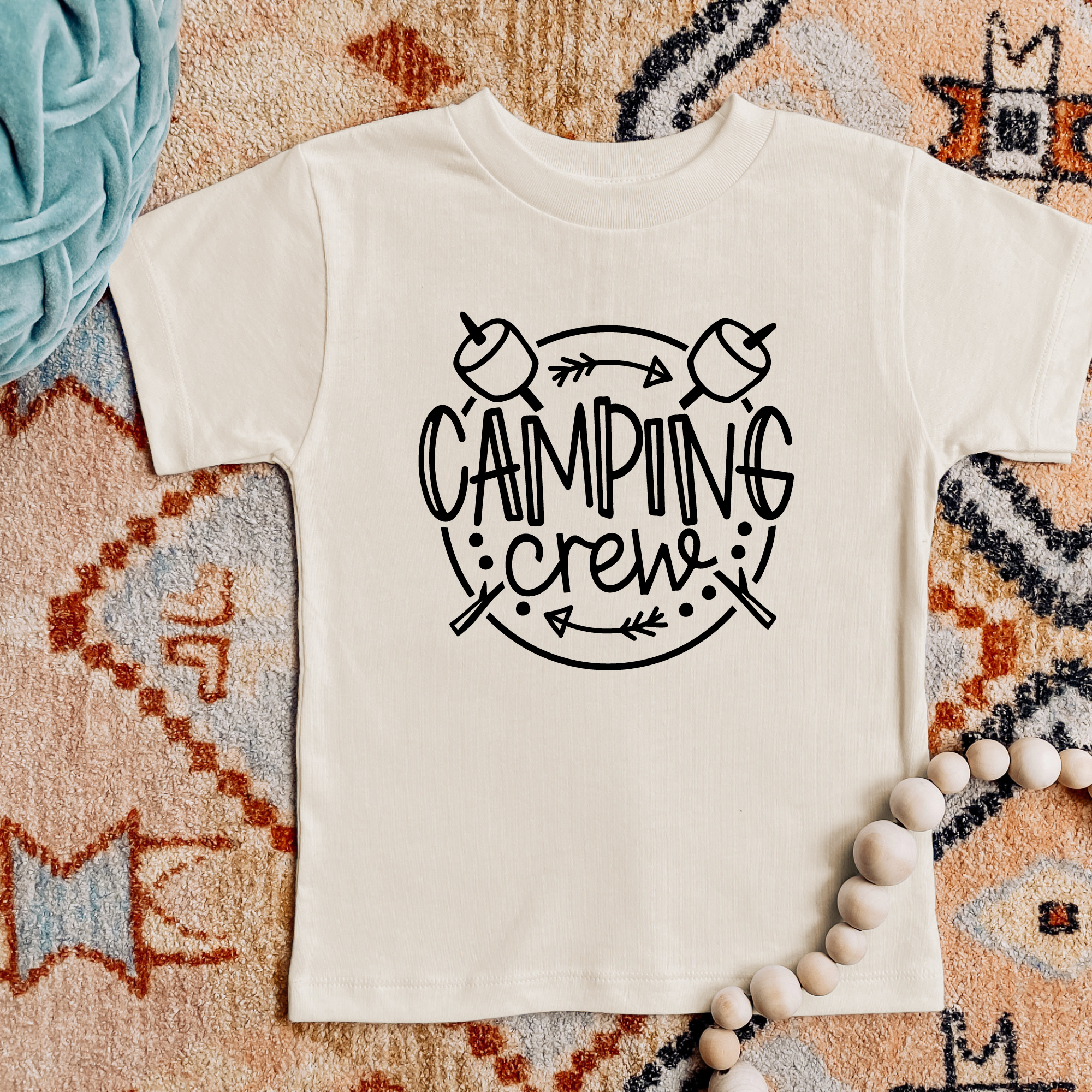 camping crew shirt for kids and toddlers