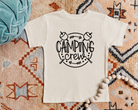 camping crew shirt for kids and toddlers