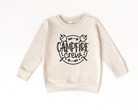 Campfire crew sweatshirt.  Kids camping shirts.