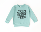 Campfire crew sweatshirt.  Kids camping shirts.
