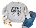 Campfire crew sweatshirt.  Kids camping shirts.