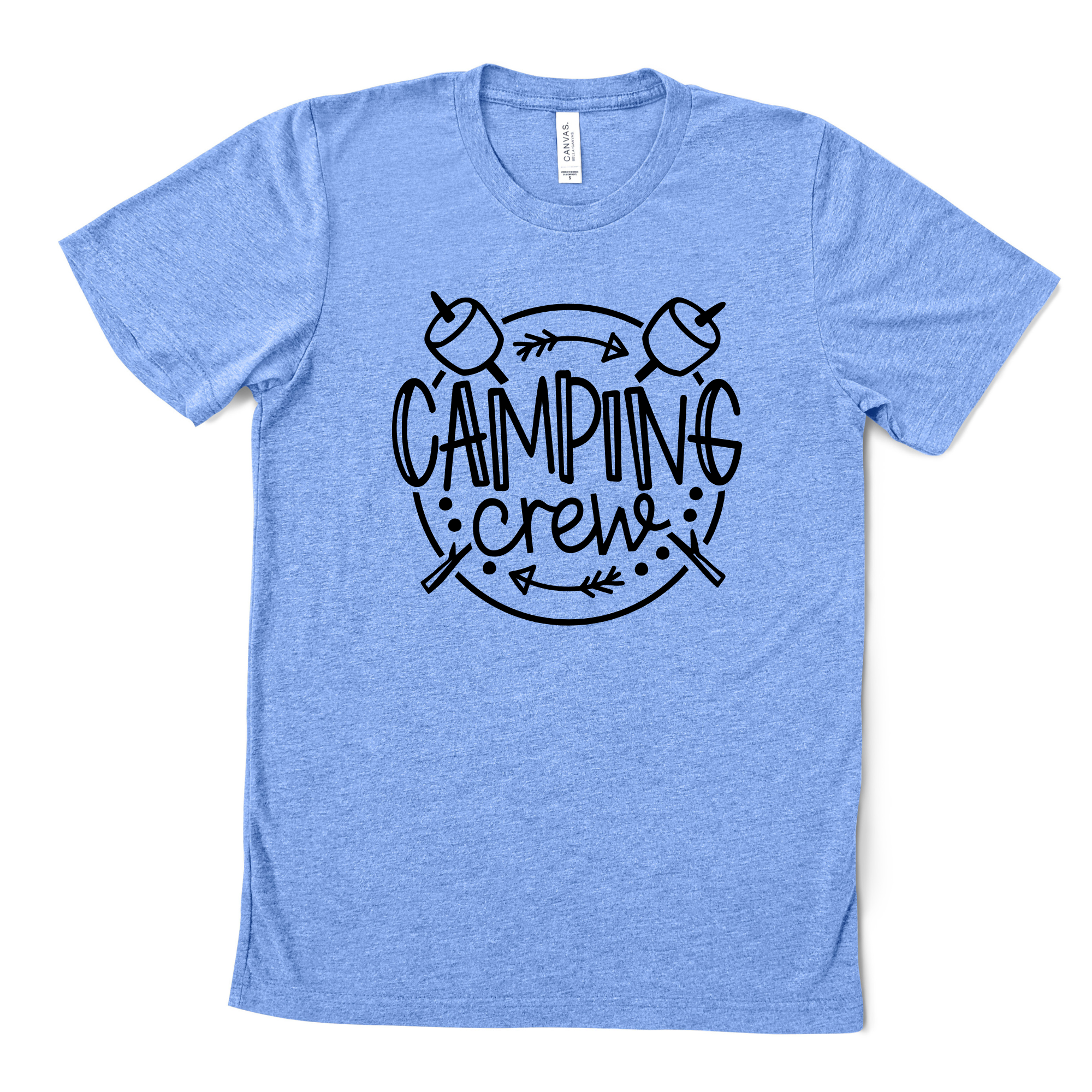 camping crew shirt for kids and toddlers