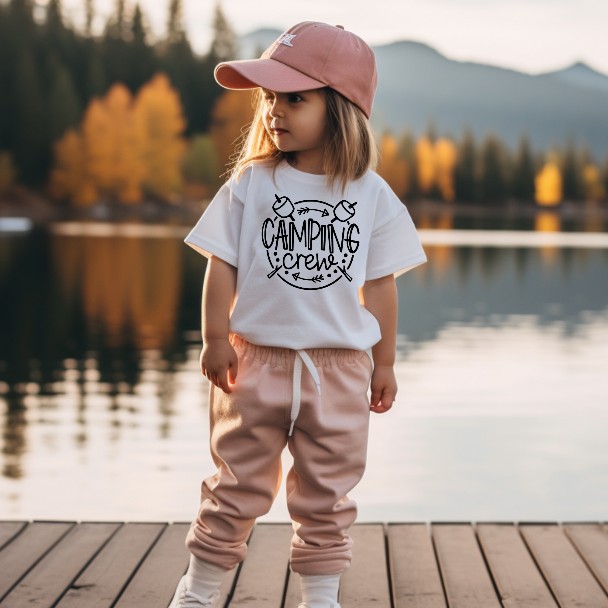camping crew shirt for kids and toddlers