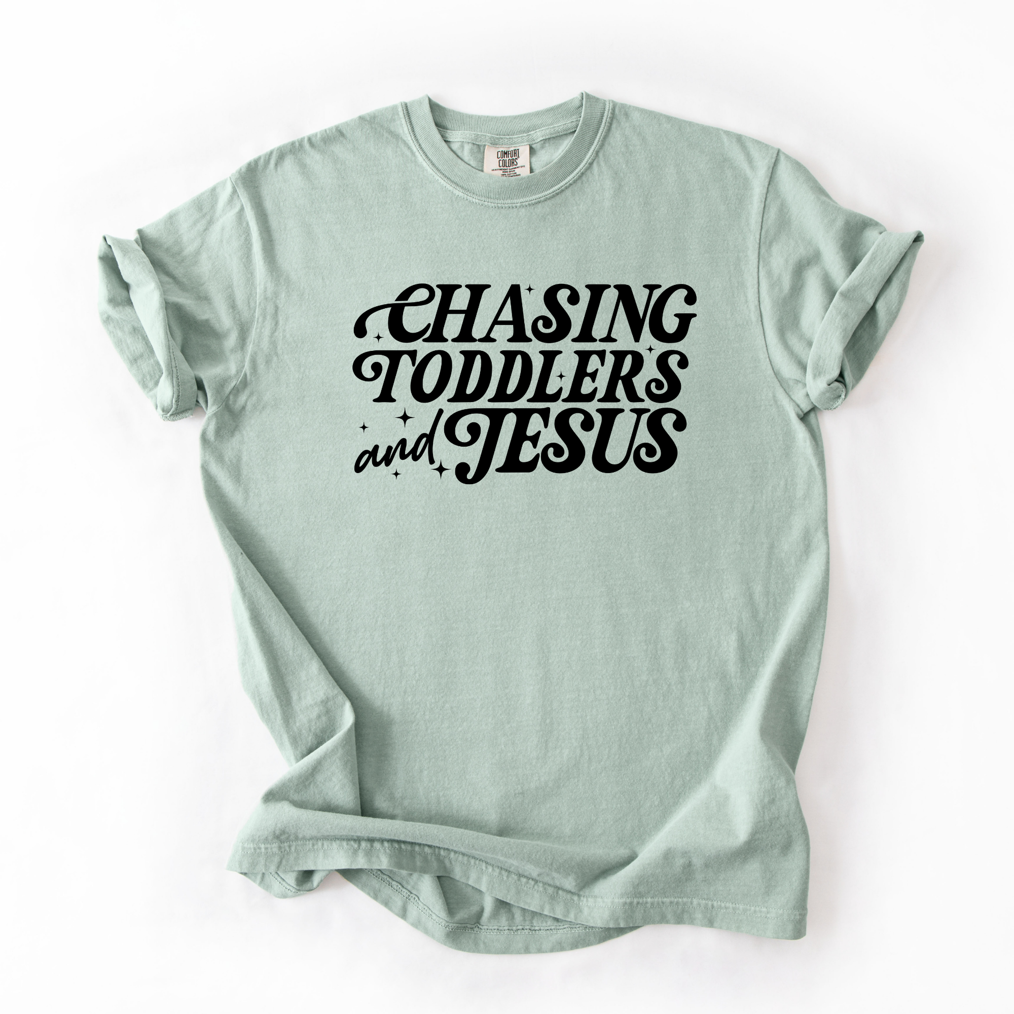 Chasing Toddlers and Jesus T-Shirt | Christian Mom Shirt