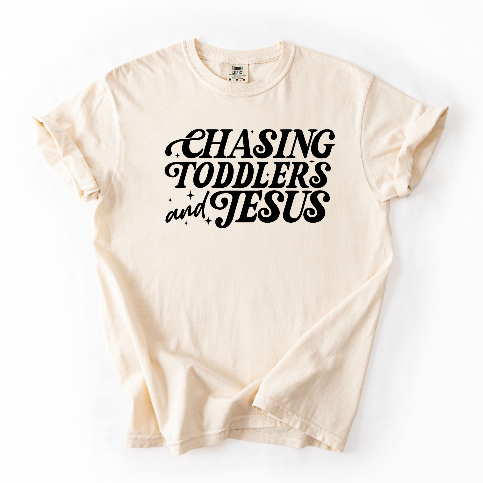 Chasing Toddlers and Jesus T-Shirt | Christian Mom Shirt