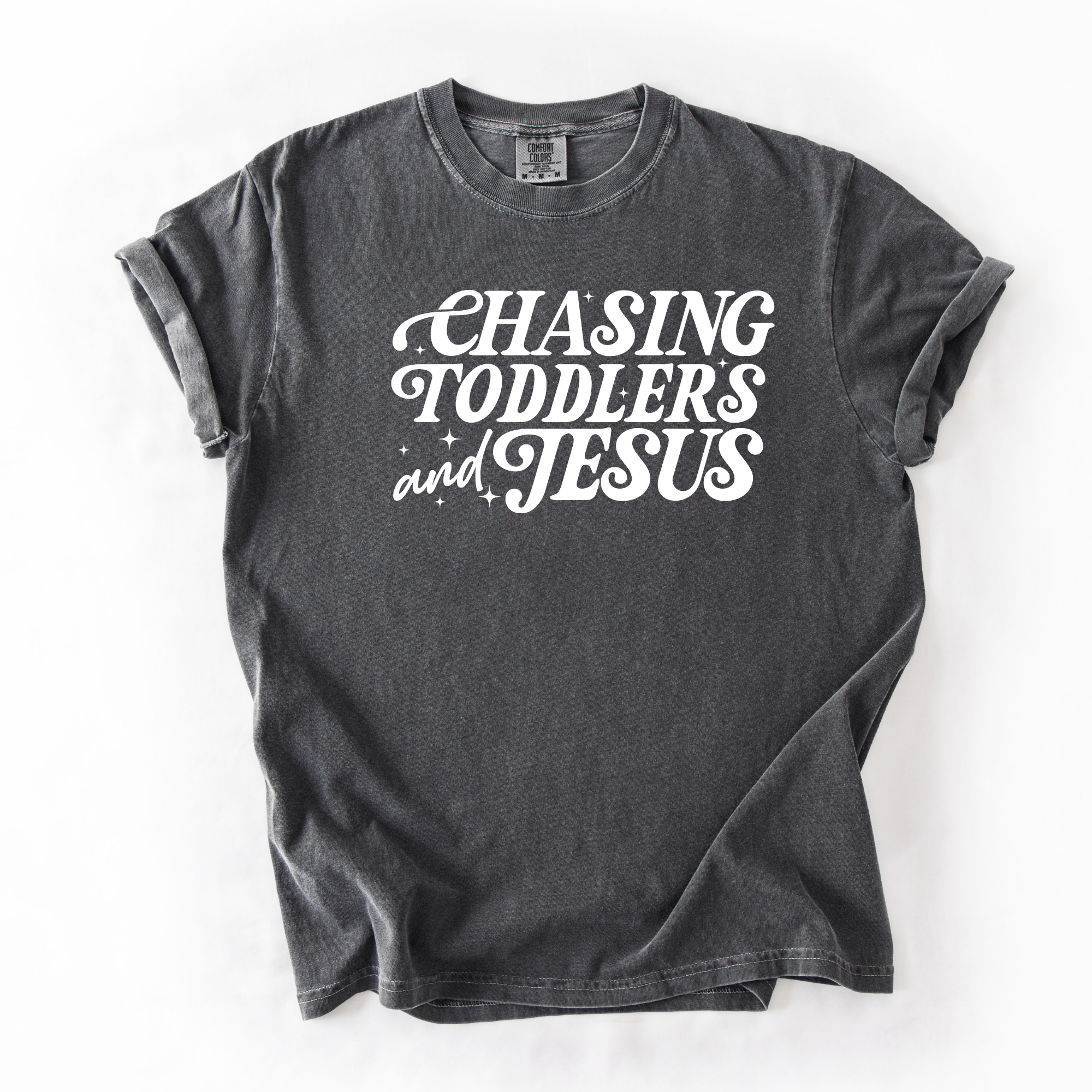 Chasing Toddlers and Jesus T-Shirt | Christian Mom Shirt