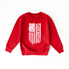 cheer brother sweatshirt with an american flag design