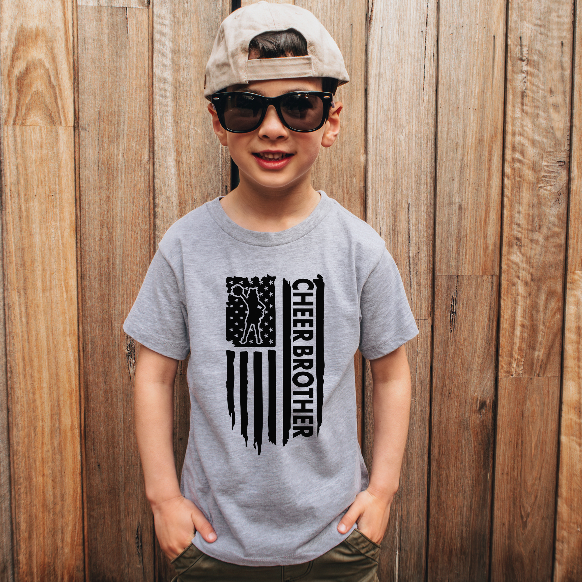 Cheer Brother Flag T-Shirt