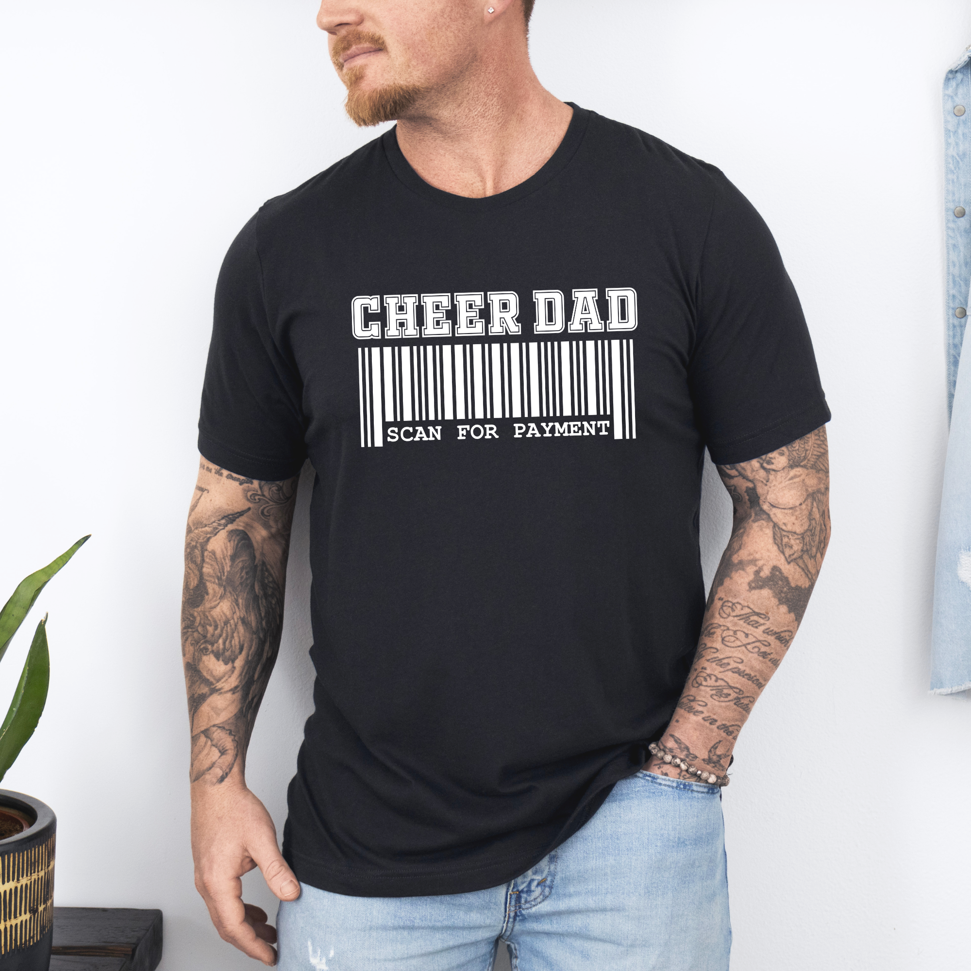 Cheer Dad Scan Payment T-shirt