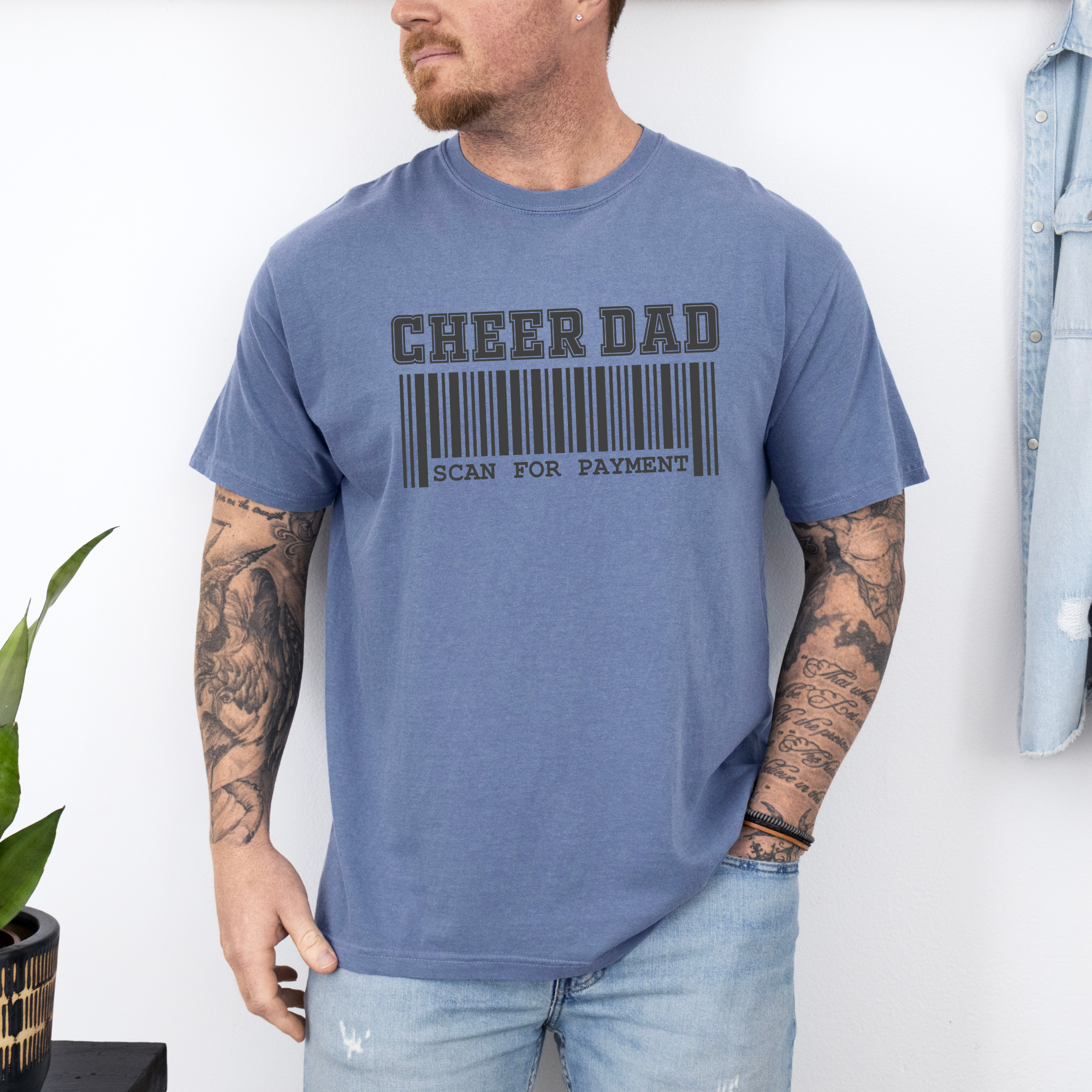 Cheer Dad Scan Payment T-shirt