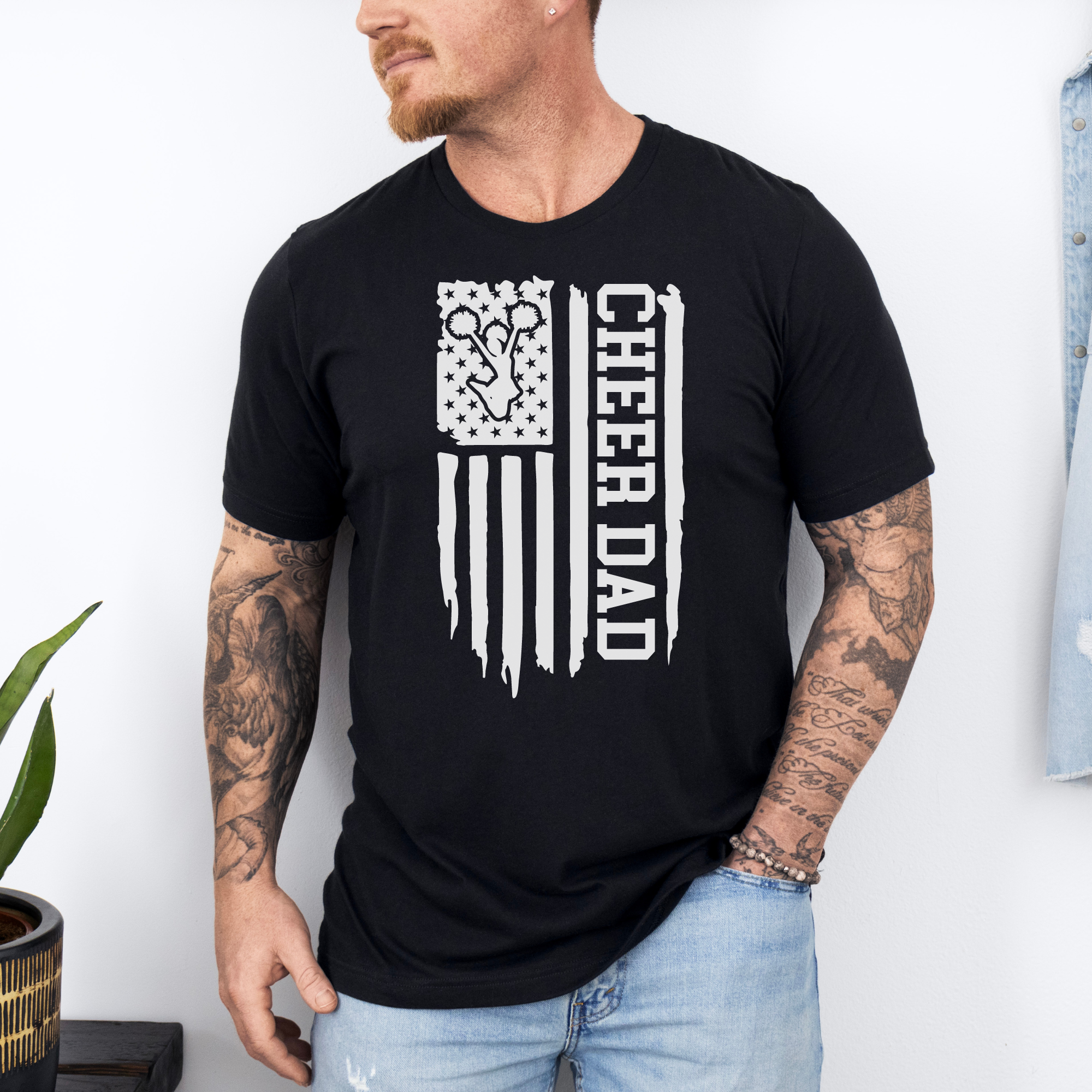 Cheer Dad Flag T-Shirt