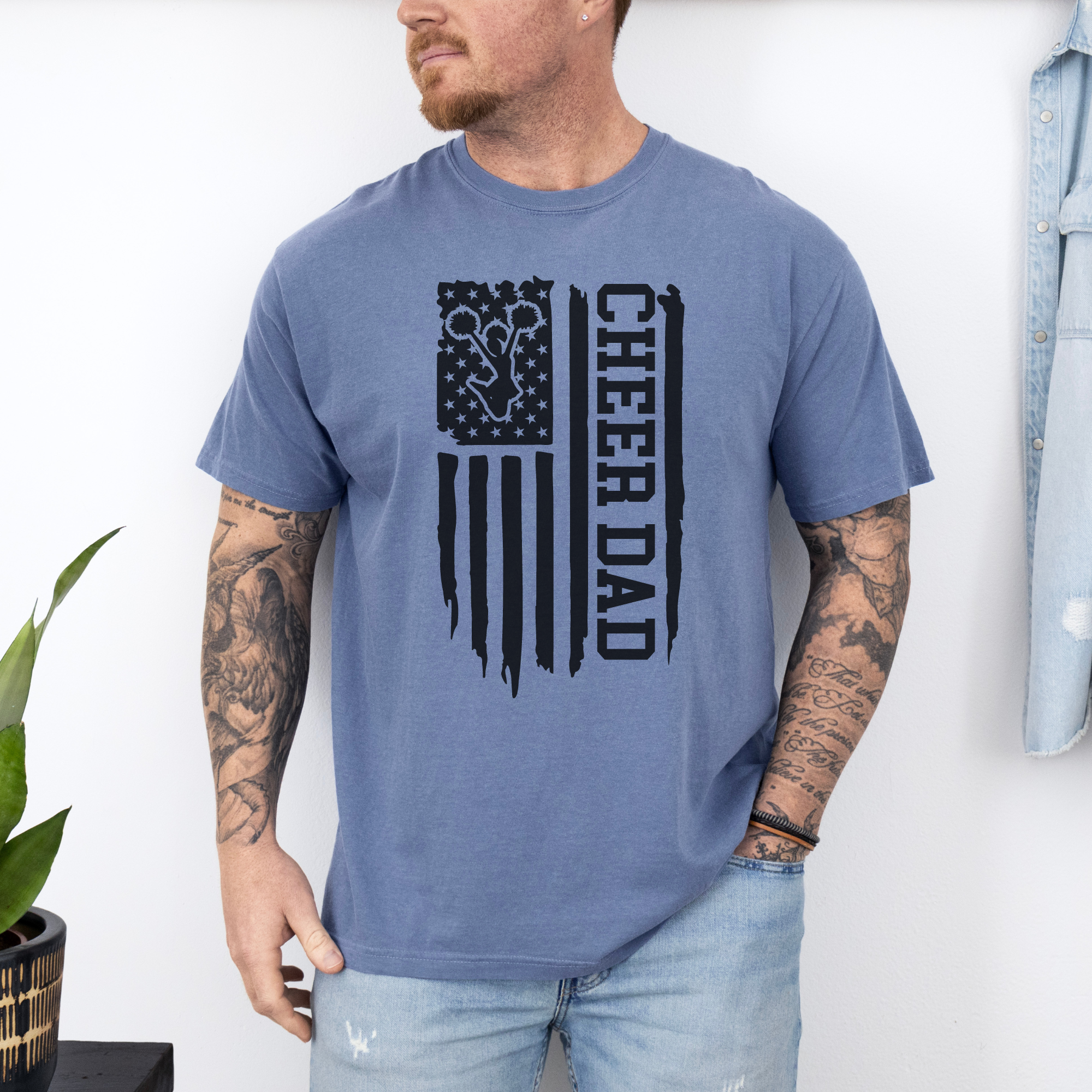 Cheer Dad Flag T-Shirt