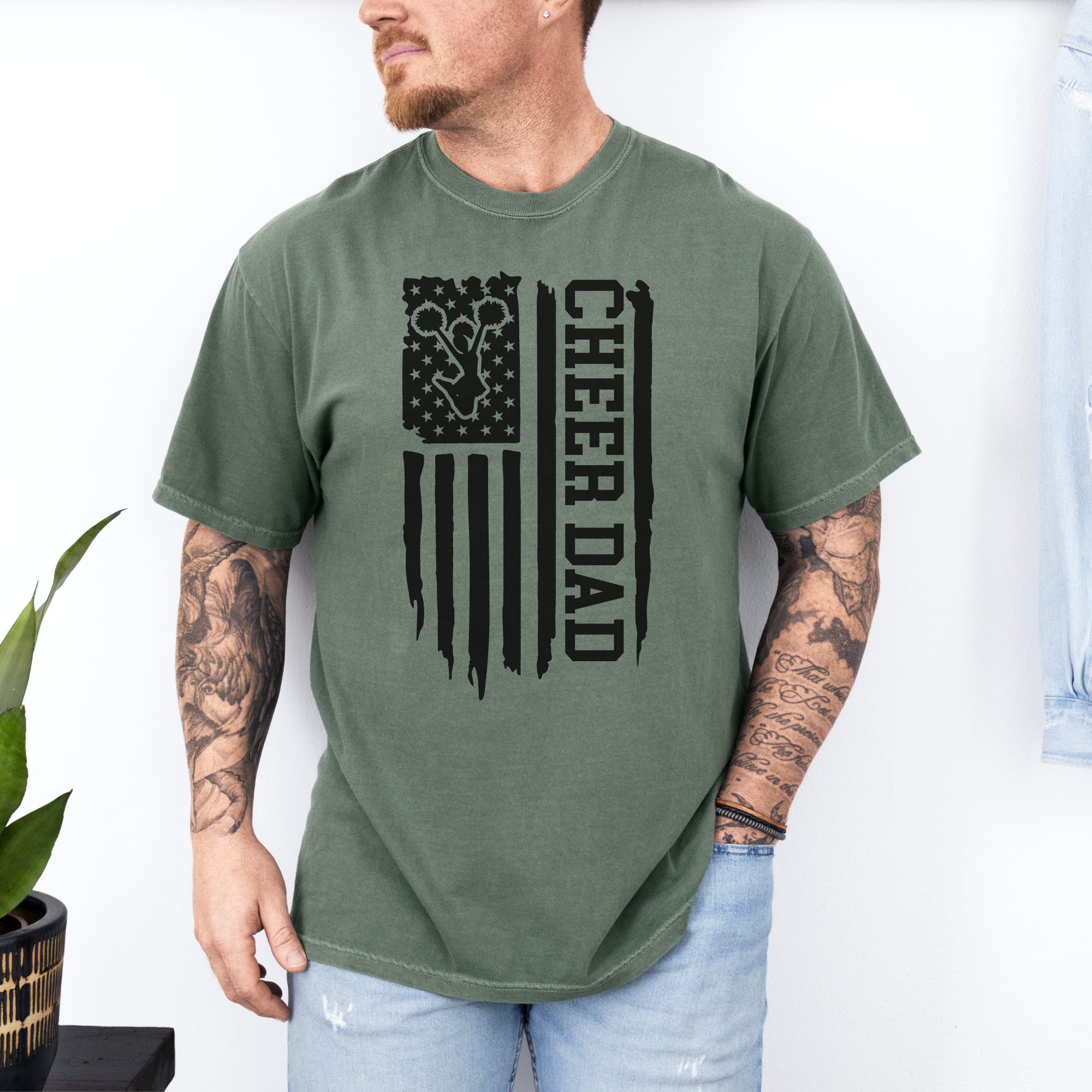 Cheer Dad Flag T-Shirt