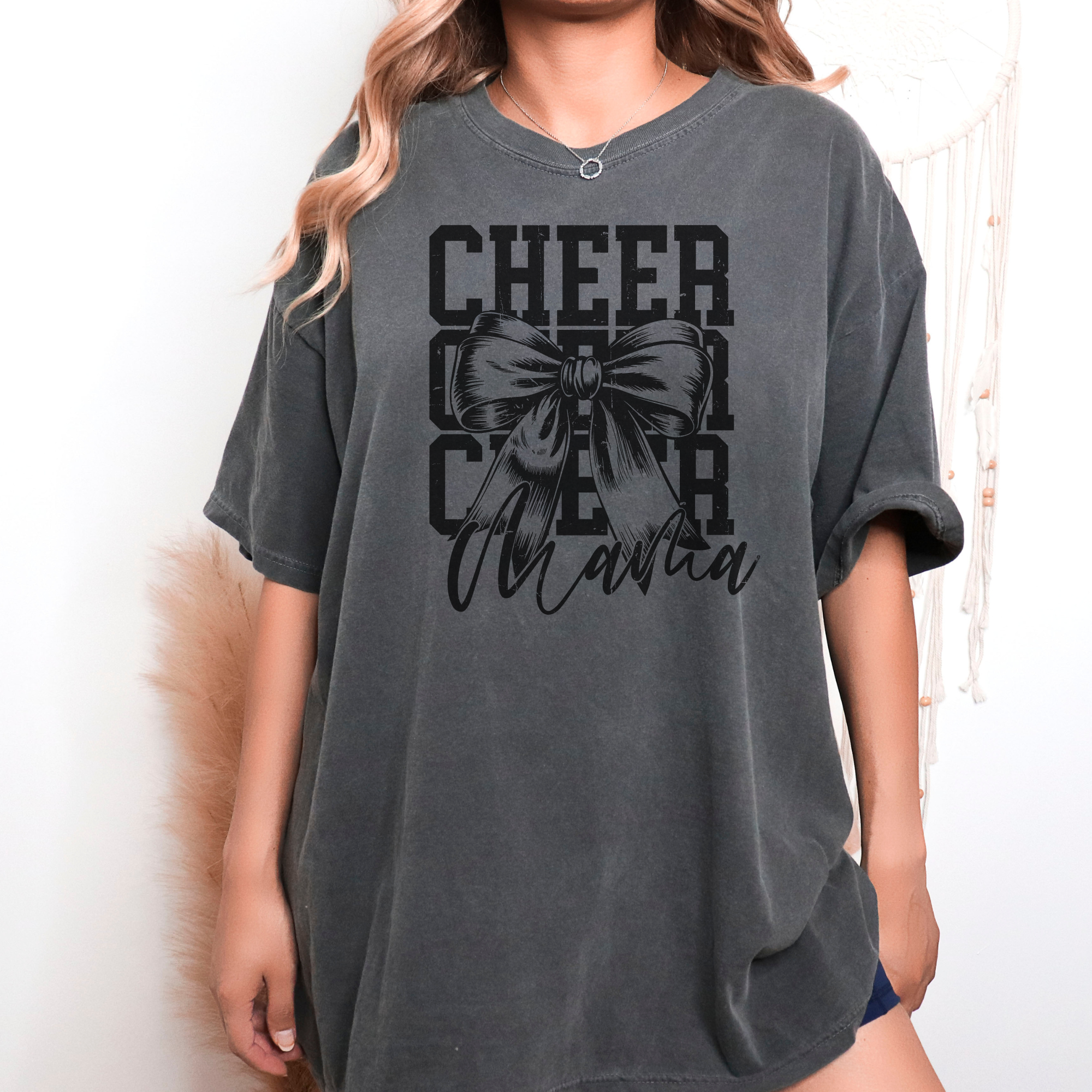 Cheer Mama Coquette Bow T-Shirt