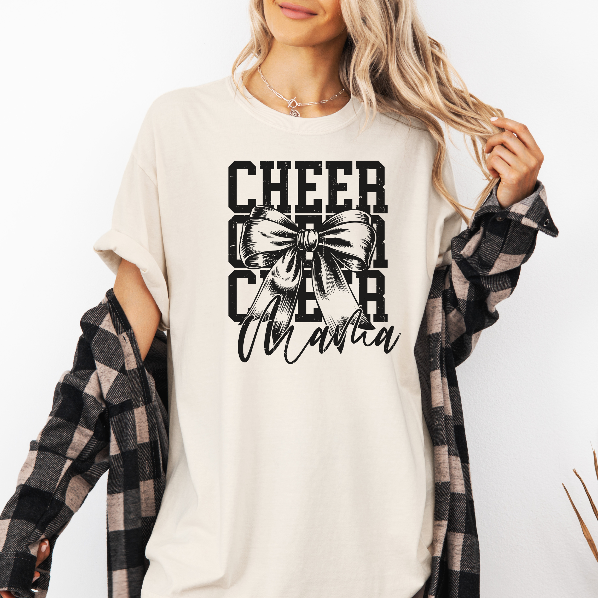 Cheer Mama Coquette Bow T-Shirt