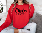 Cheer mom sweatshirt in a fun cursive font.