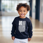 cheer brother sweatshirt with an american flag design