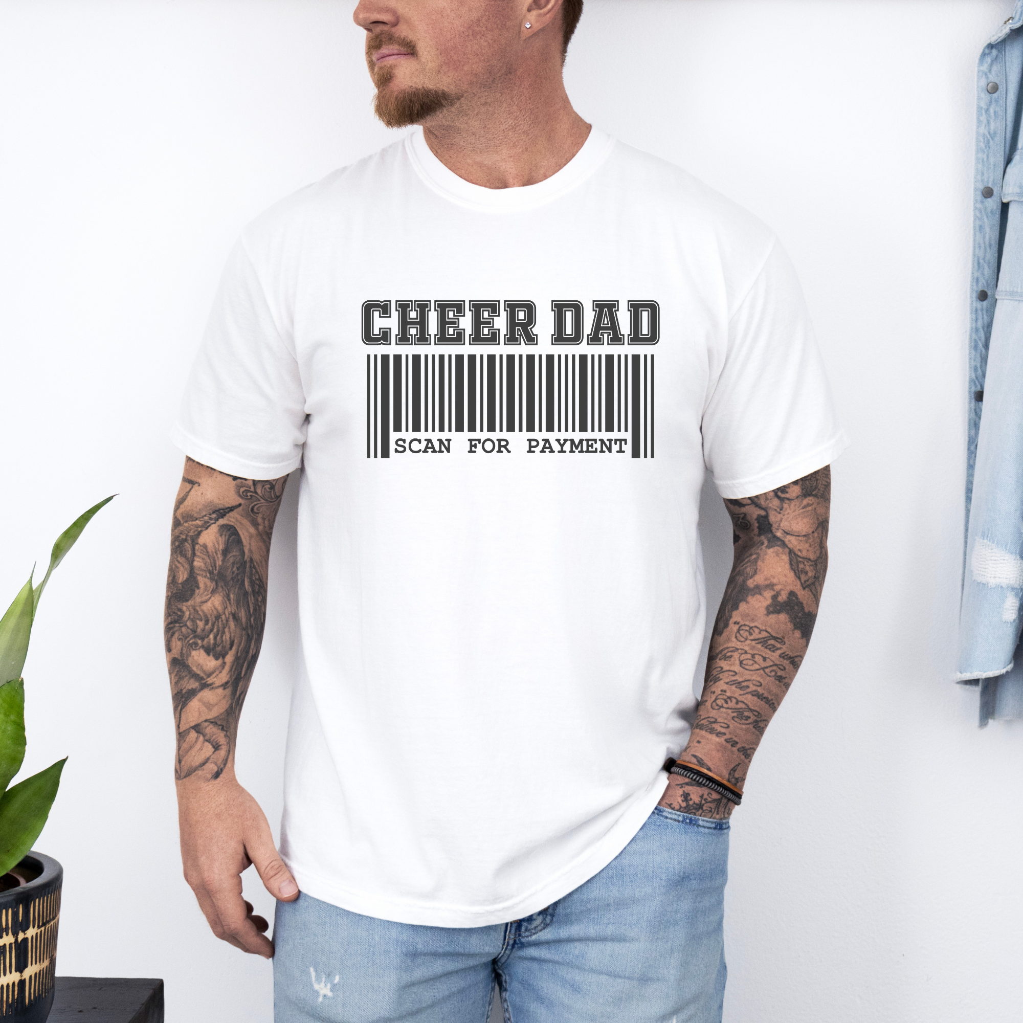 Cheer Dad Scan Payment T-shirt