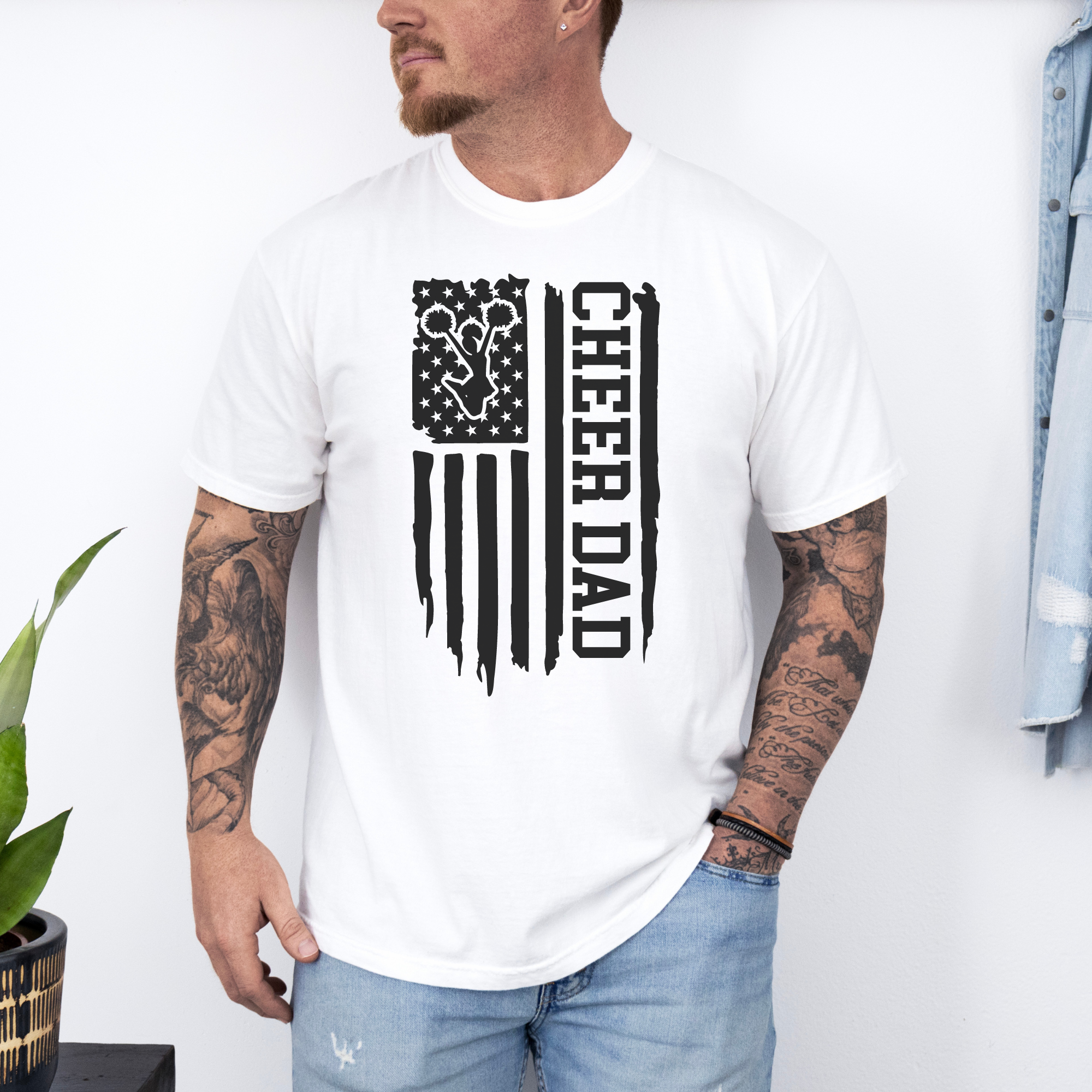 Cheer Dad Flag T-Shirt