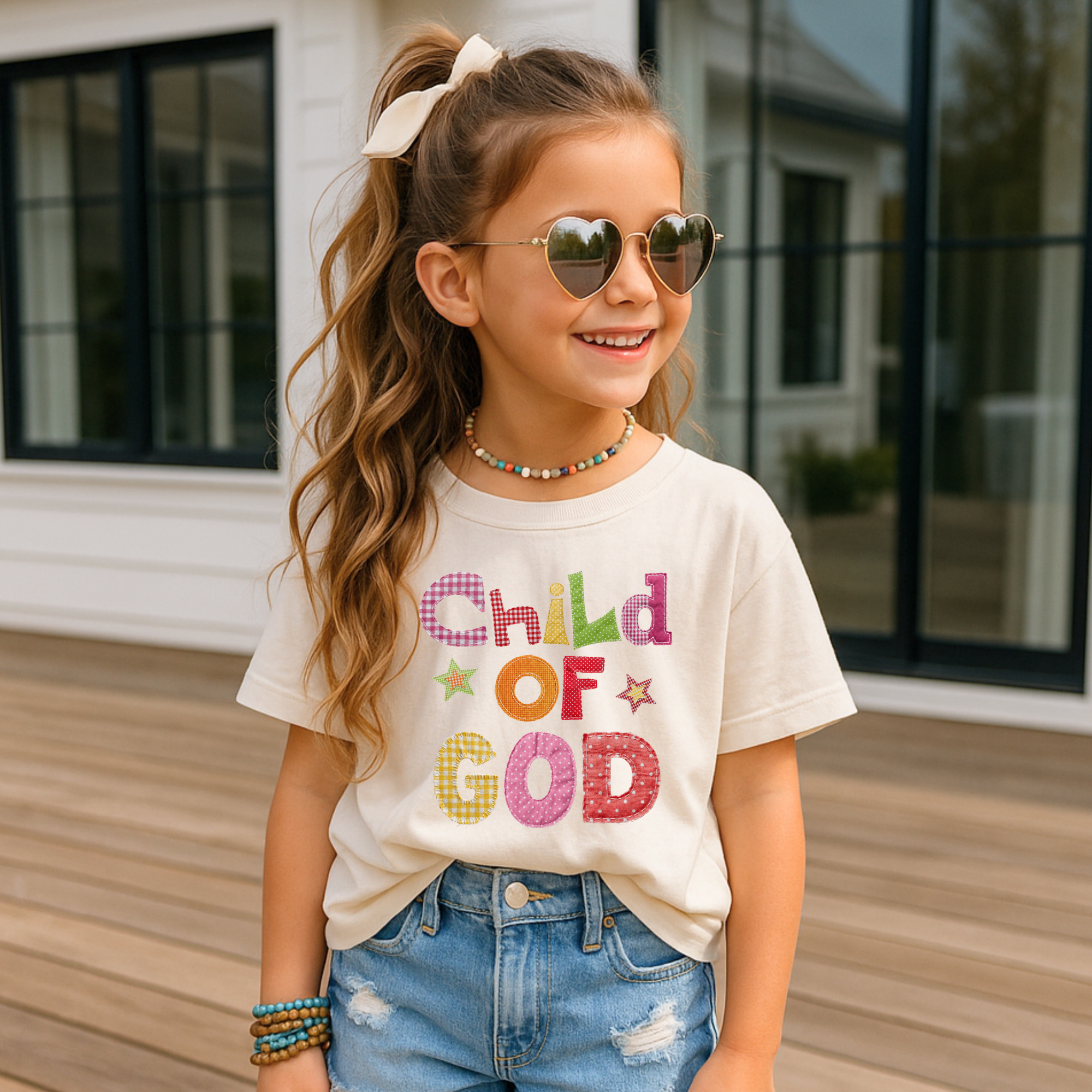 Child of God Patchwork T-Shirt