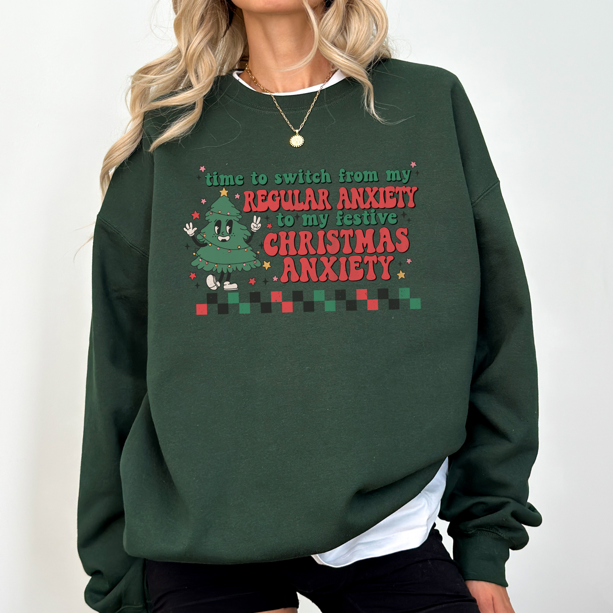 Christmas Anxiety Sweatshirt | Funny Christmas Sweatshirt