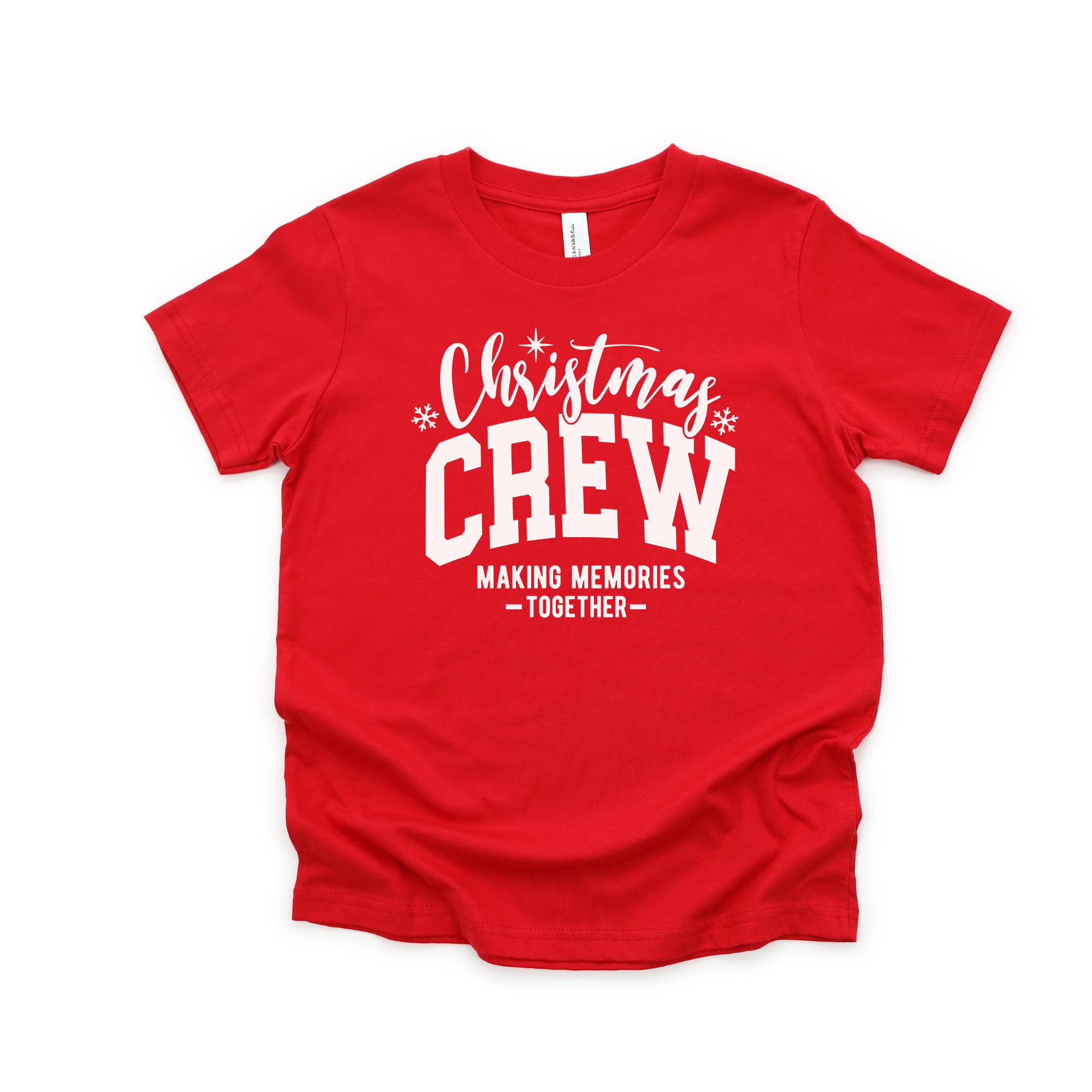 Matching family Christmas crew making memories together tshirt