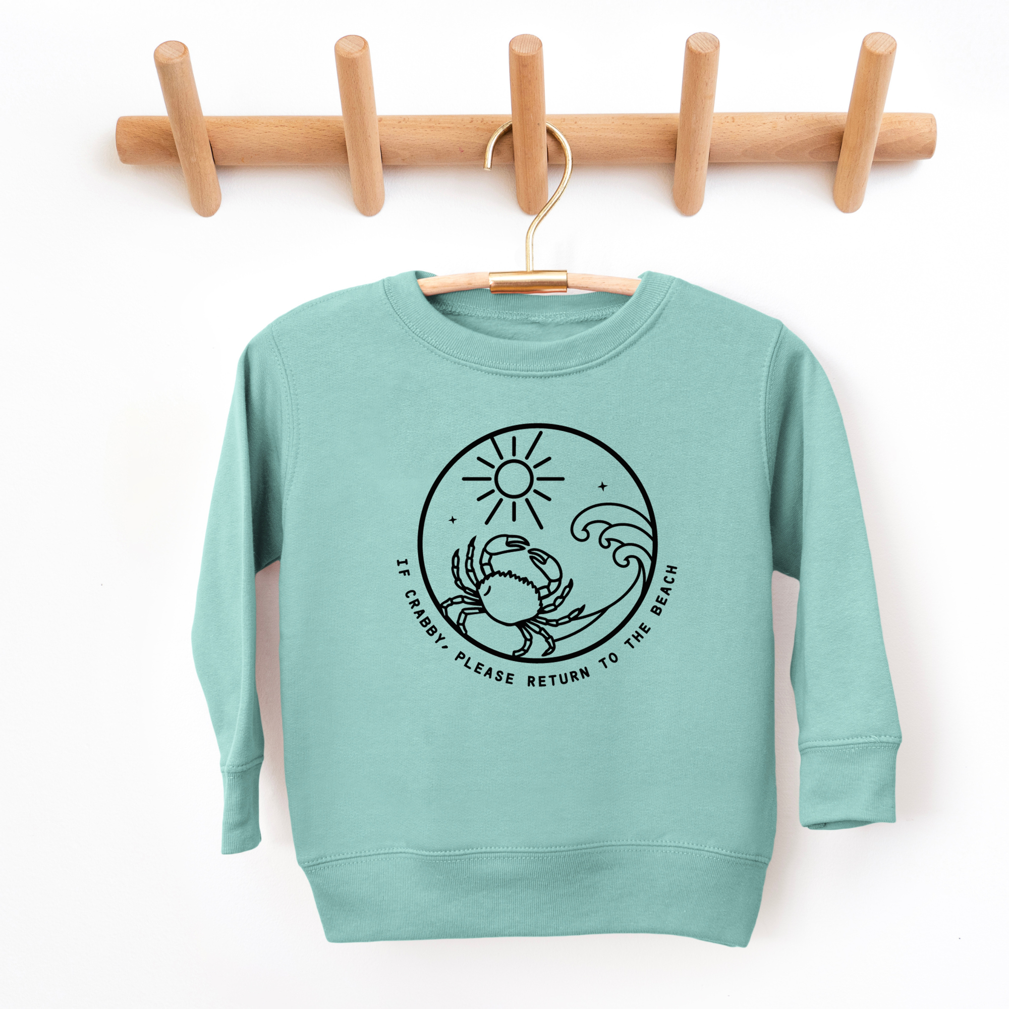 If Crabby Please Return To The Beach Sweatshirt | Kids Beach Sweatshirt