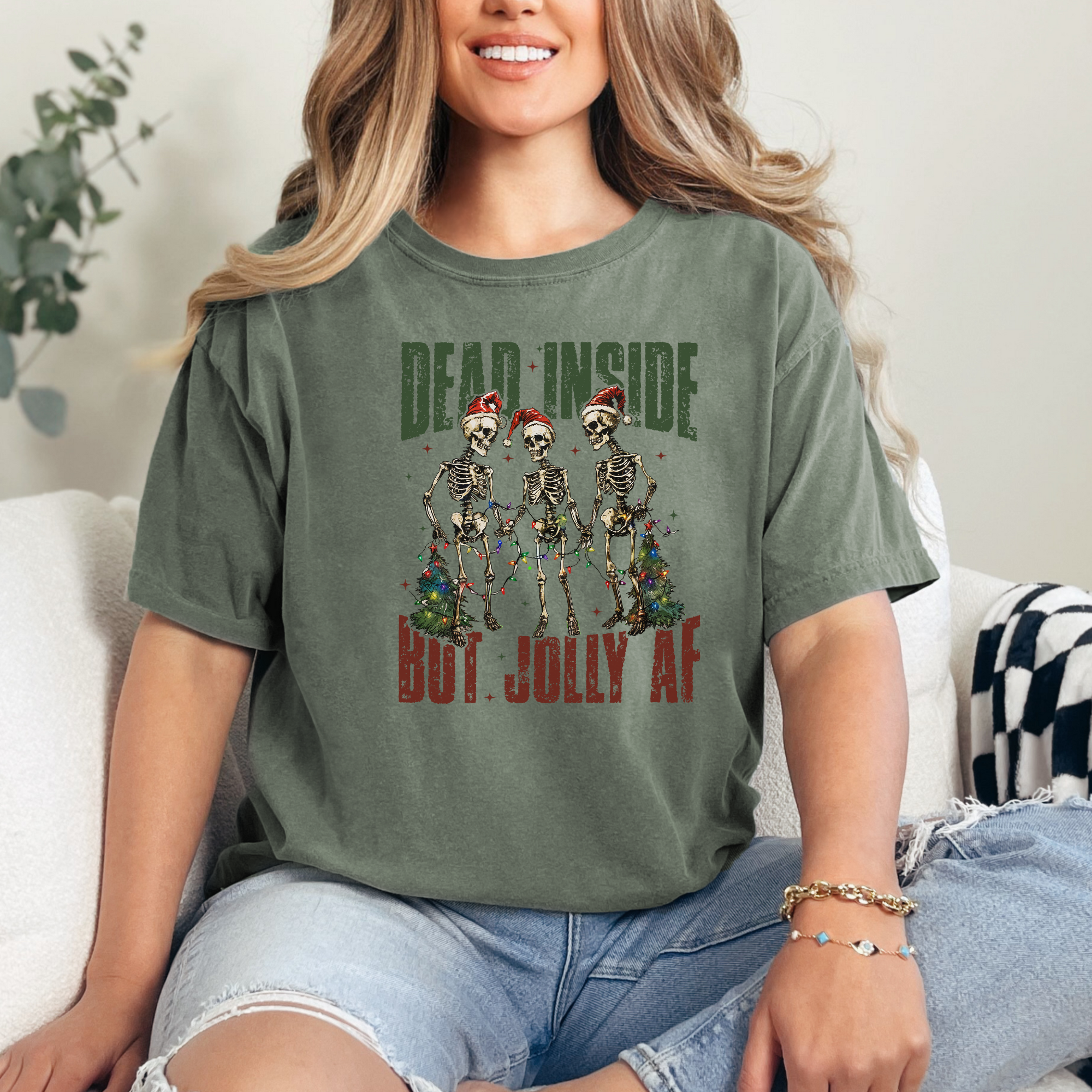 Jolly AF skeleton tshirt