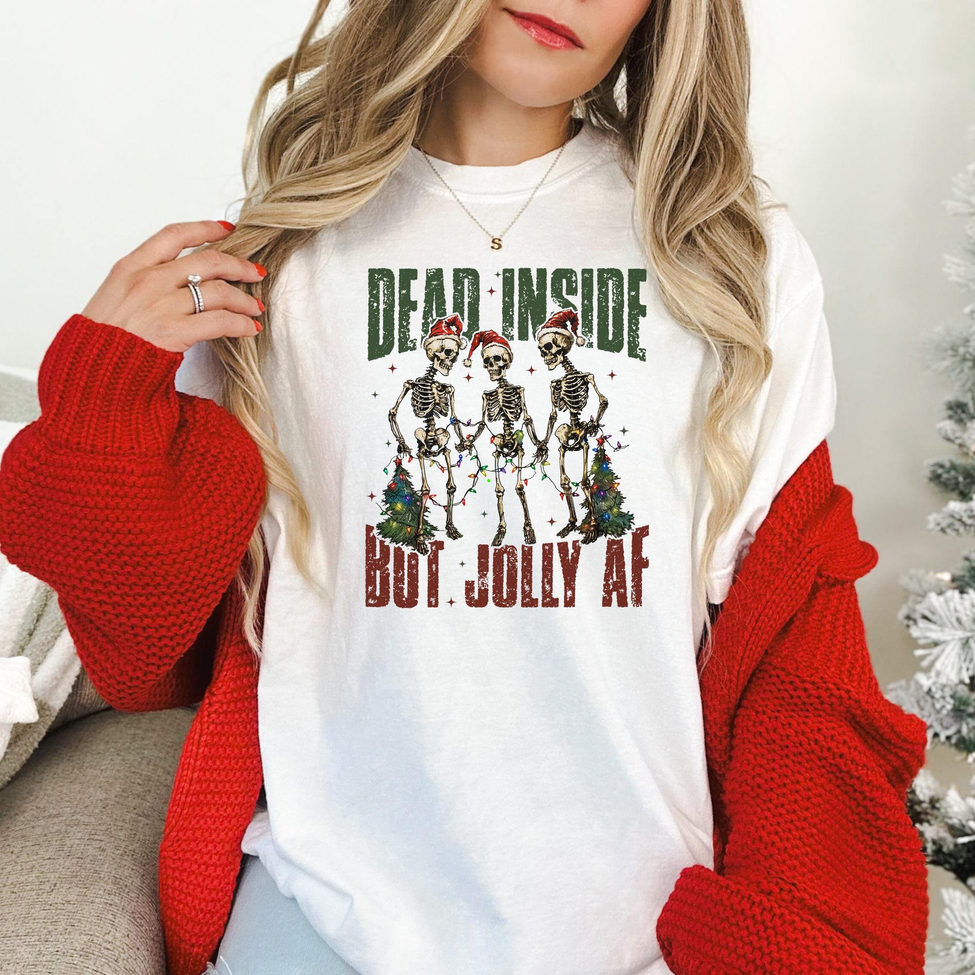 Jolly AF skeleton tshirt