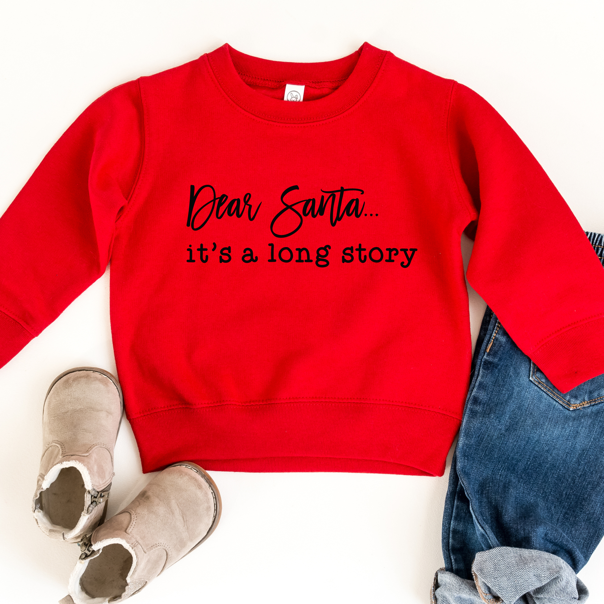 Dear Santa It's A Long Story Sweatshirt | Funny Christmas Sweatshirt