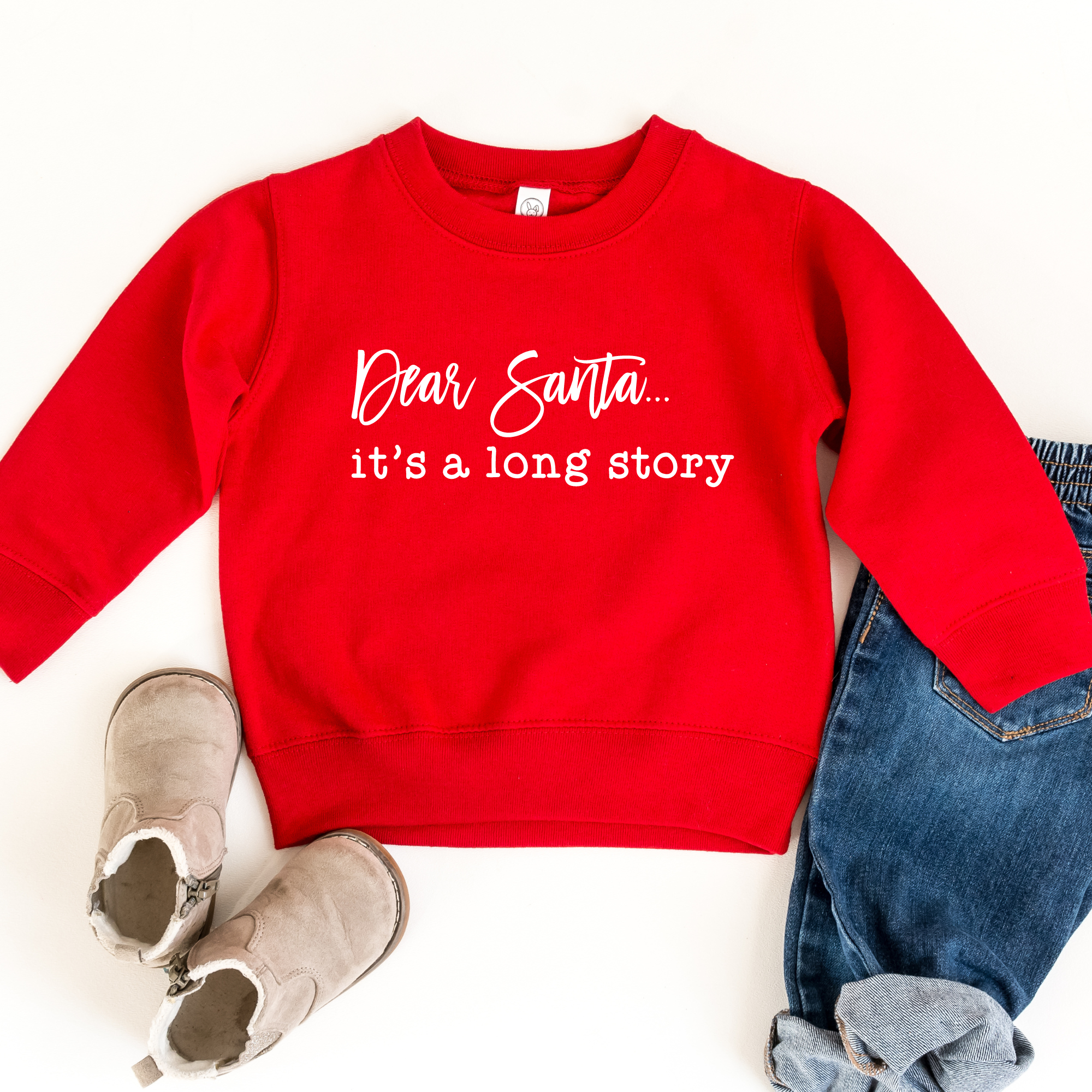 Dear Santa It's A Long Story Sweatshirt | Funny Christmas Sweatshirt