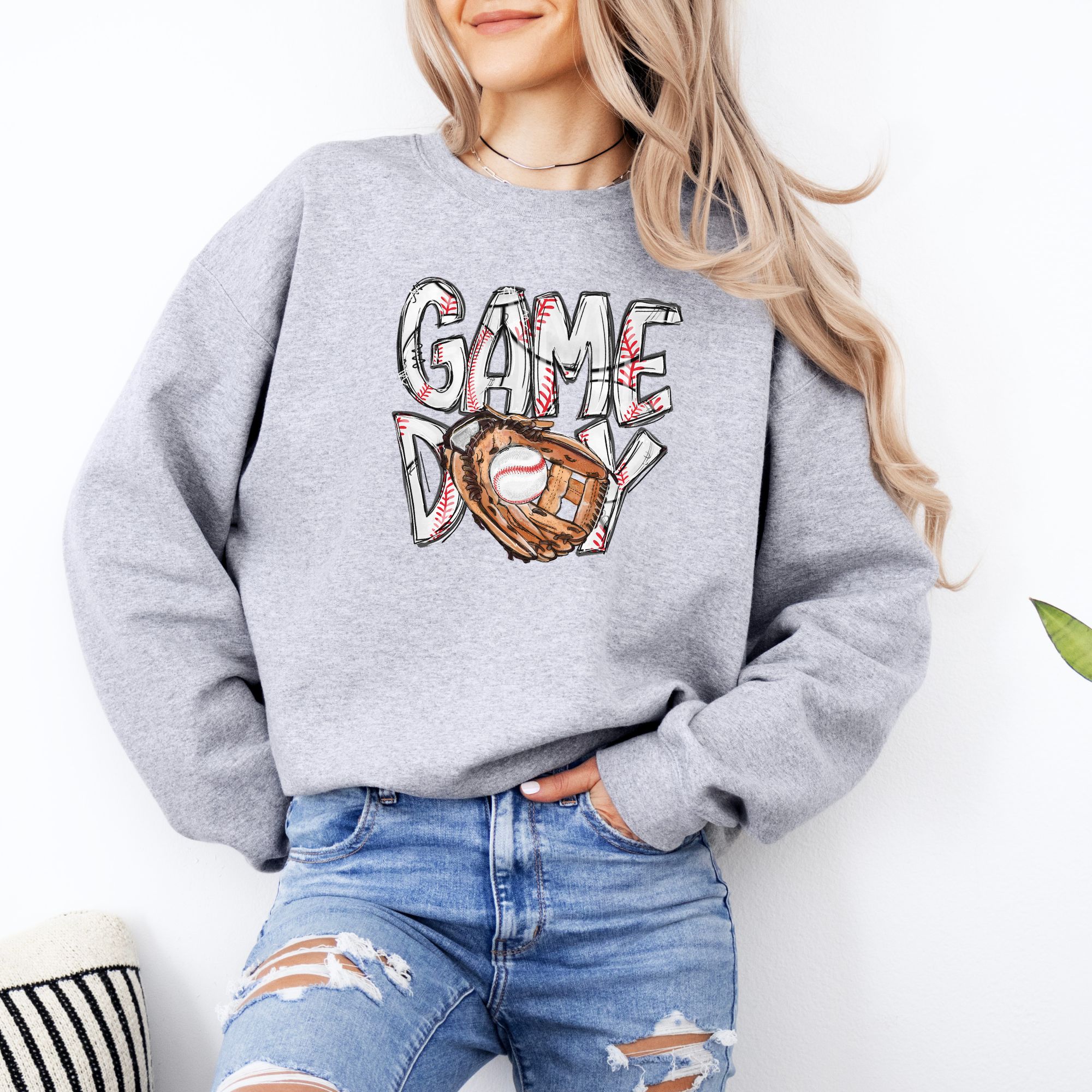 Baseball game day sweatshirt