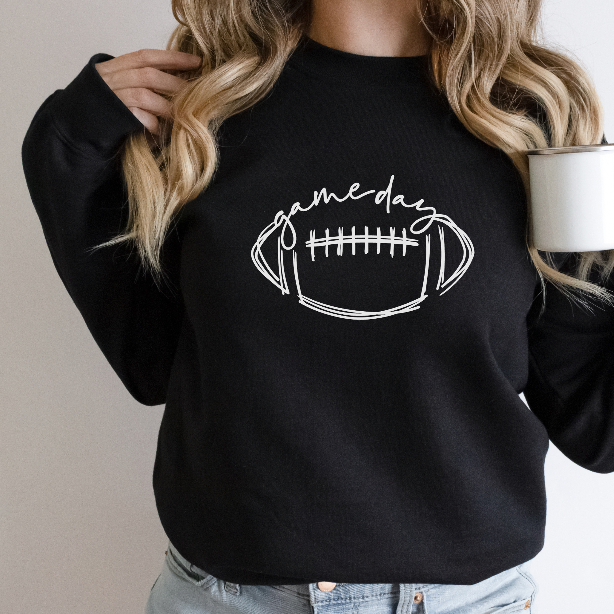 Football Game Day Sweatshirt | Women's Football Sweatshirt