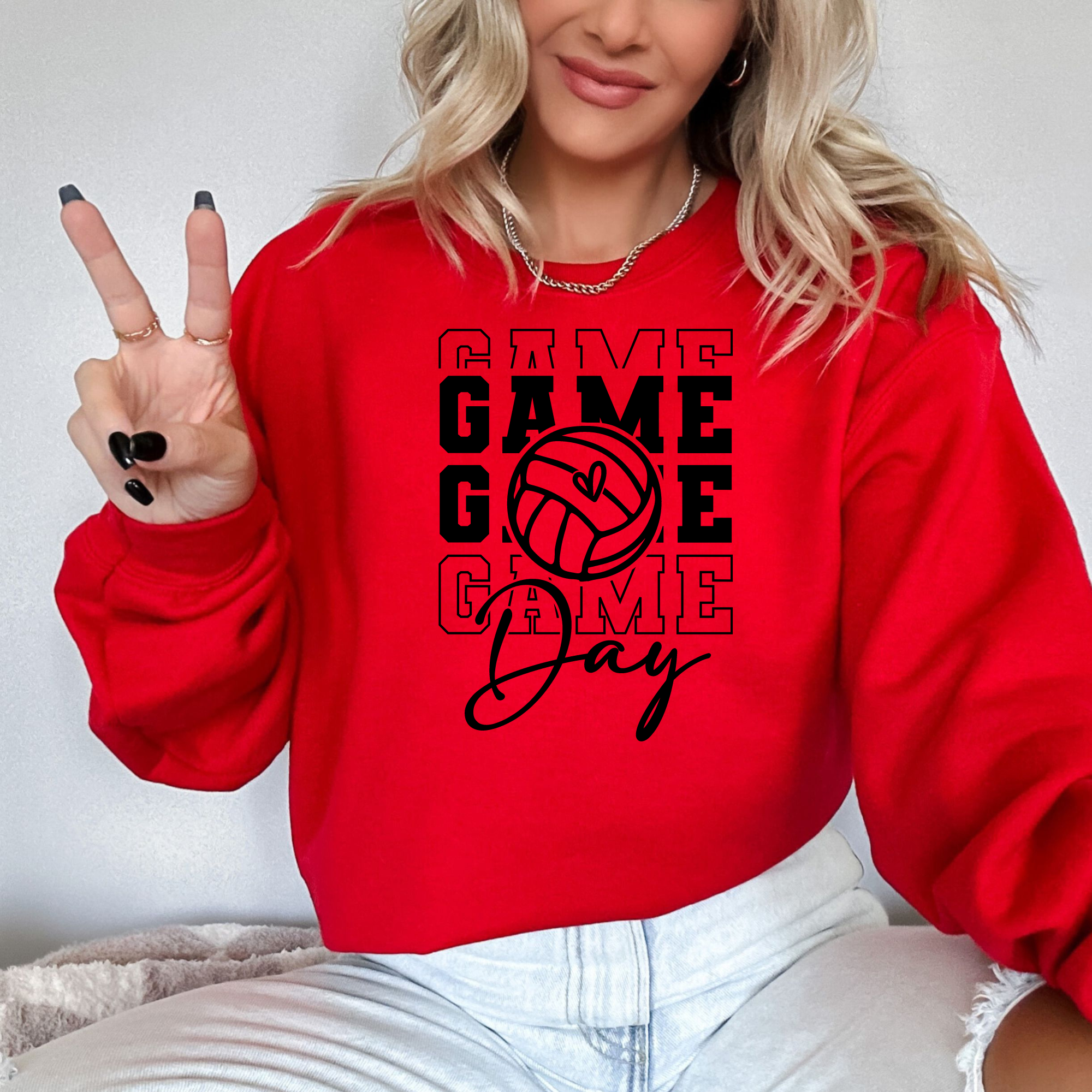 Volleyball Game Day Sweatshirt | Volleyball Mom Sweatshirt