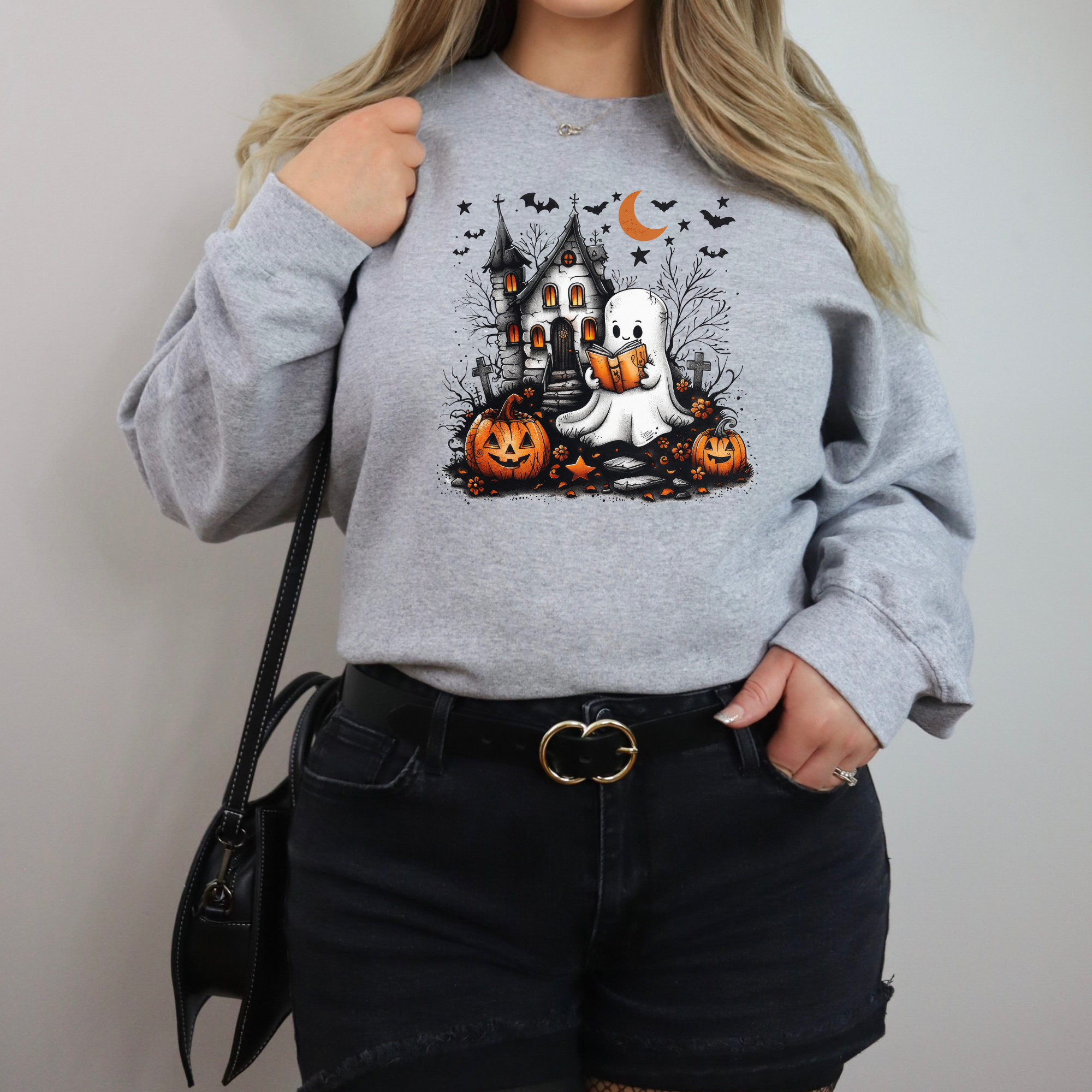 Ghost Book Sweatshirt | Halloween Bookish Sweatshirt