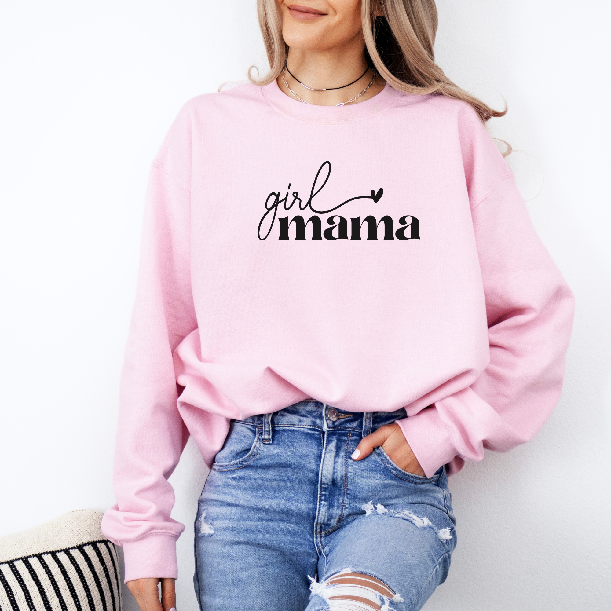 Girl mama Sweatshirt | Girl Mom Sweatshirt