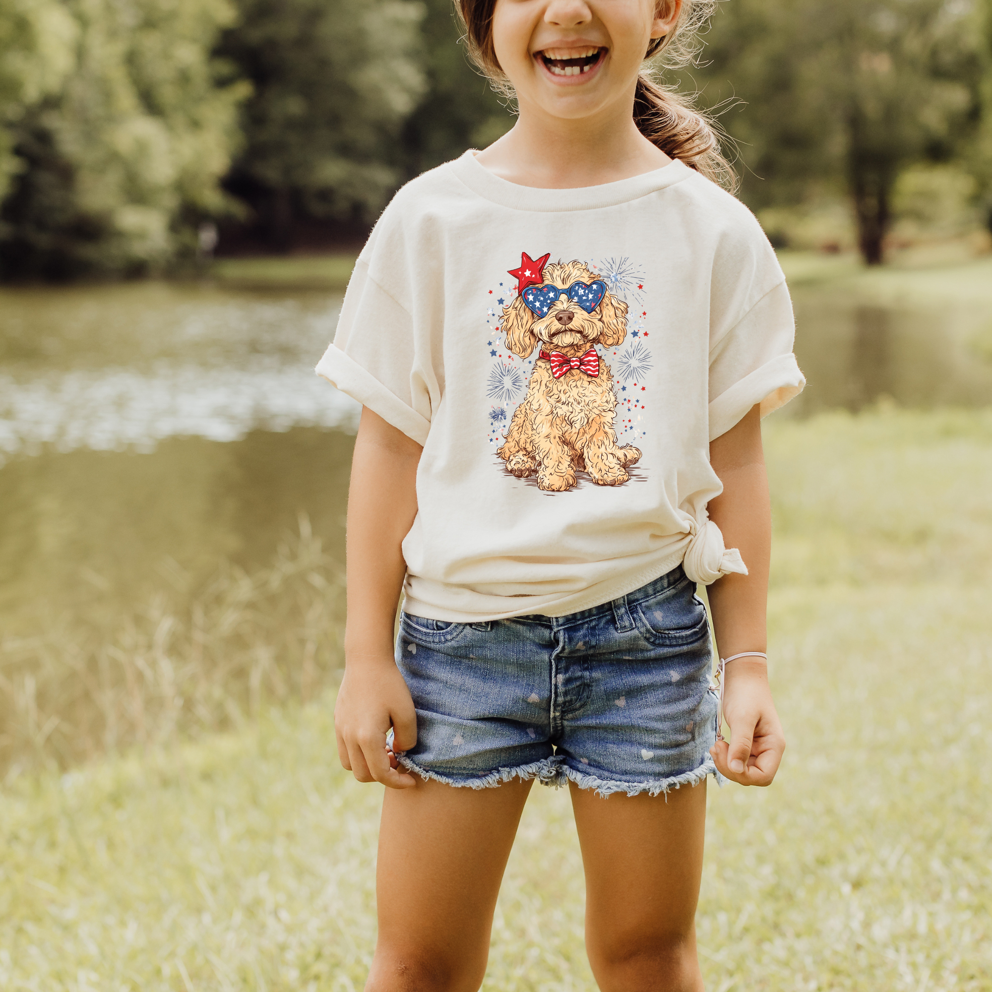 Goldendoodle 4th of July Shirt | Patriotic Dog Shirt