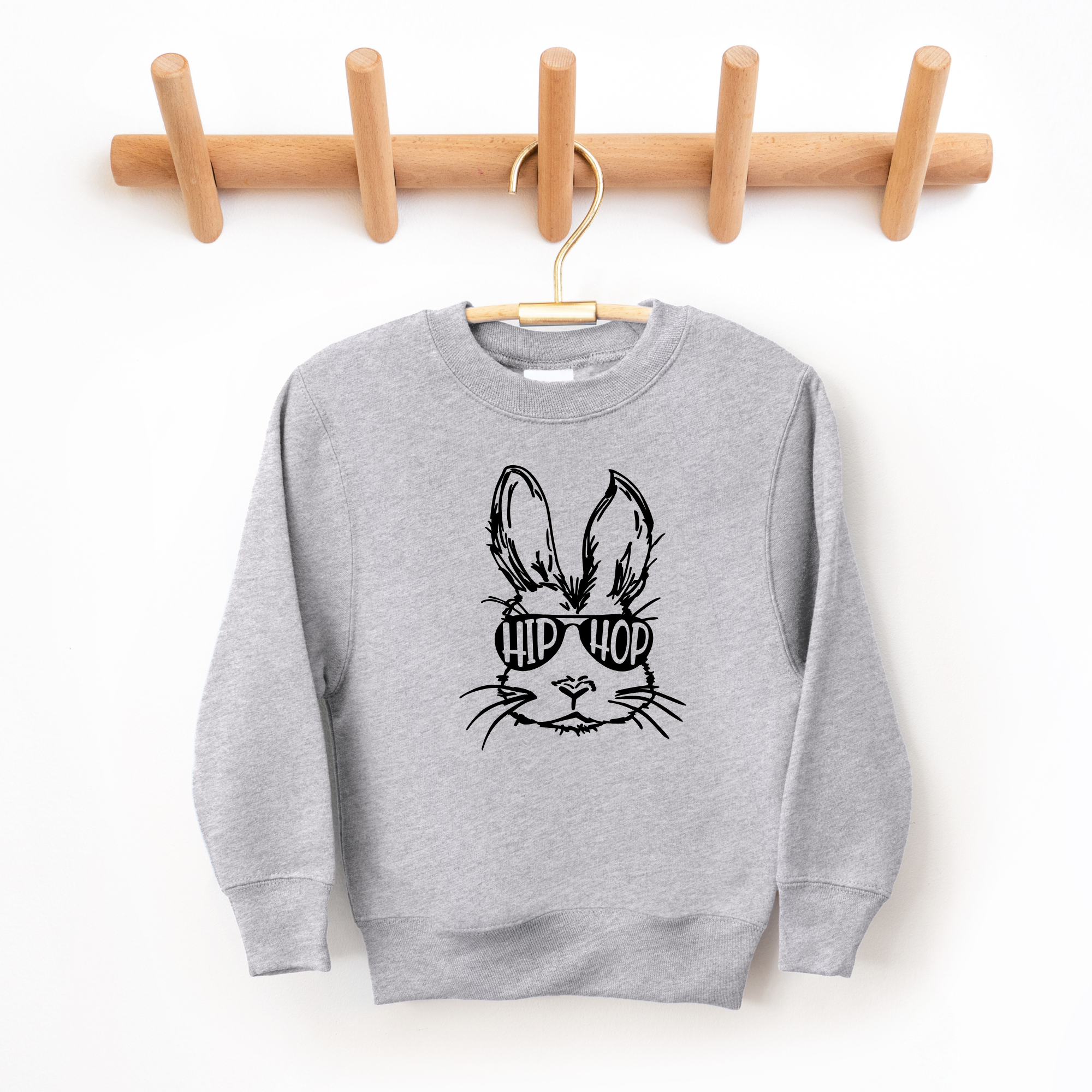 Hip hop bunny -- kids sweatshirt