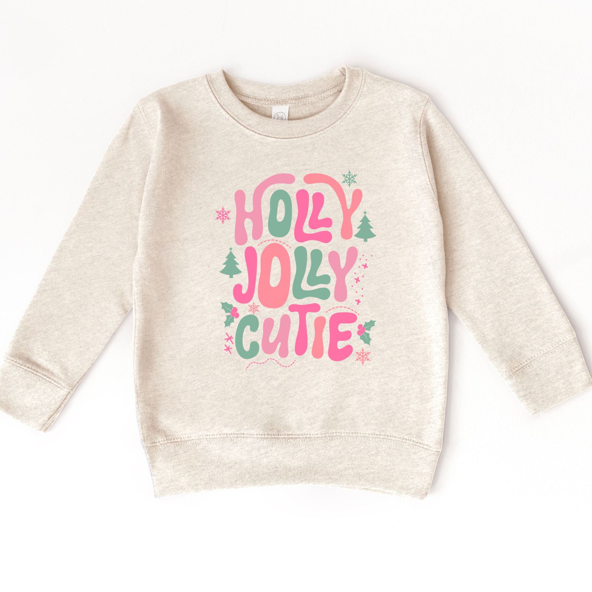 Holly Jolly Cutie Sweatshirt | Girls Christmas Shirt