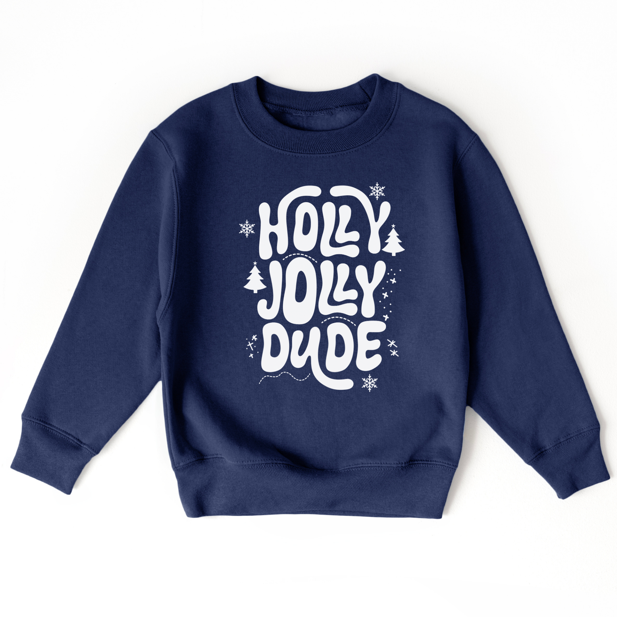 Holly Jolly Dude Sweatshirt | Boys Christmas Shirt
