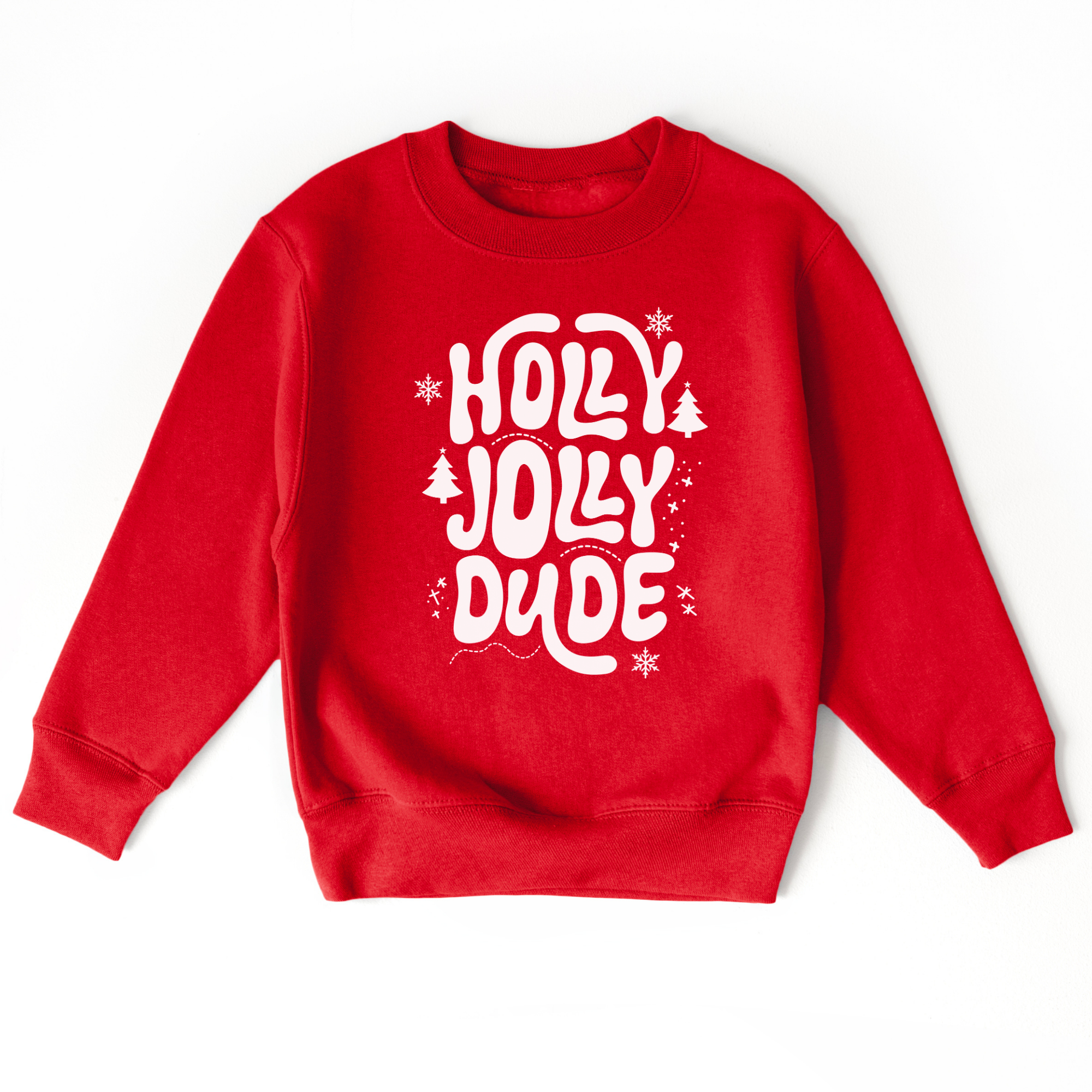Holly Jolly Dude Sweatshirt | Boys Christmas Shirt