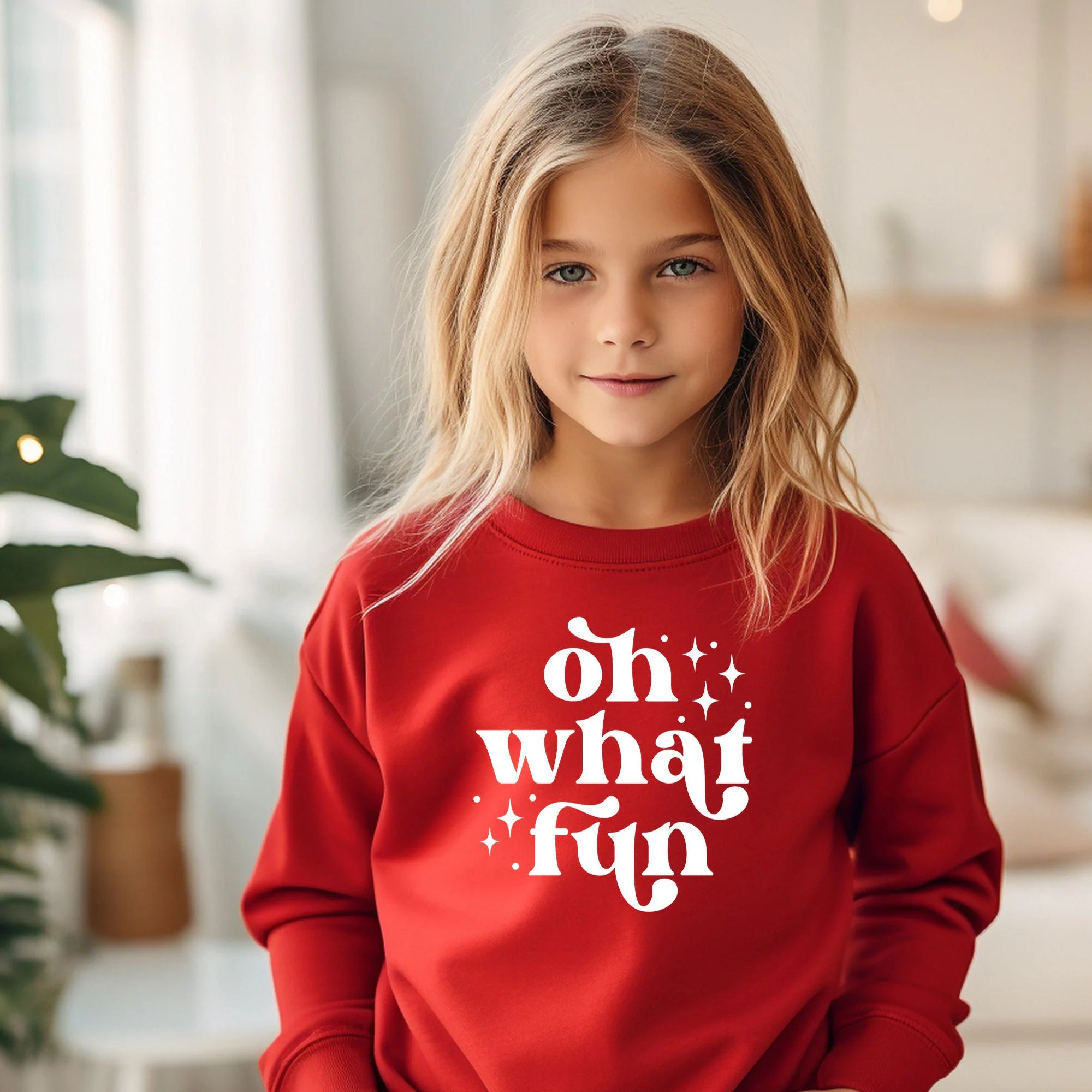 Oh What Fun Sweatshirt | Kids Christmas Sweatshirt