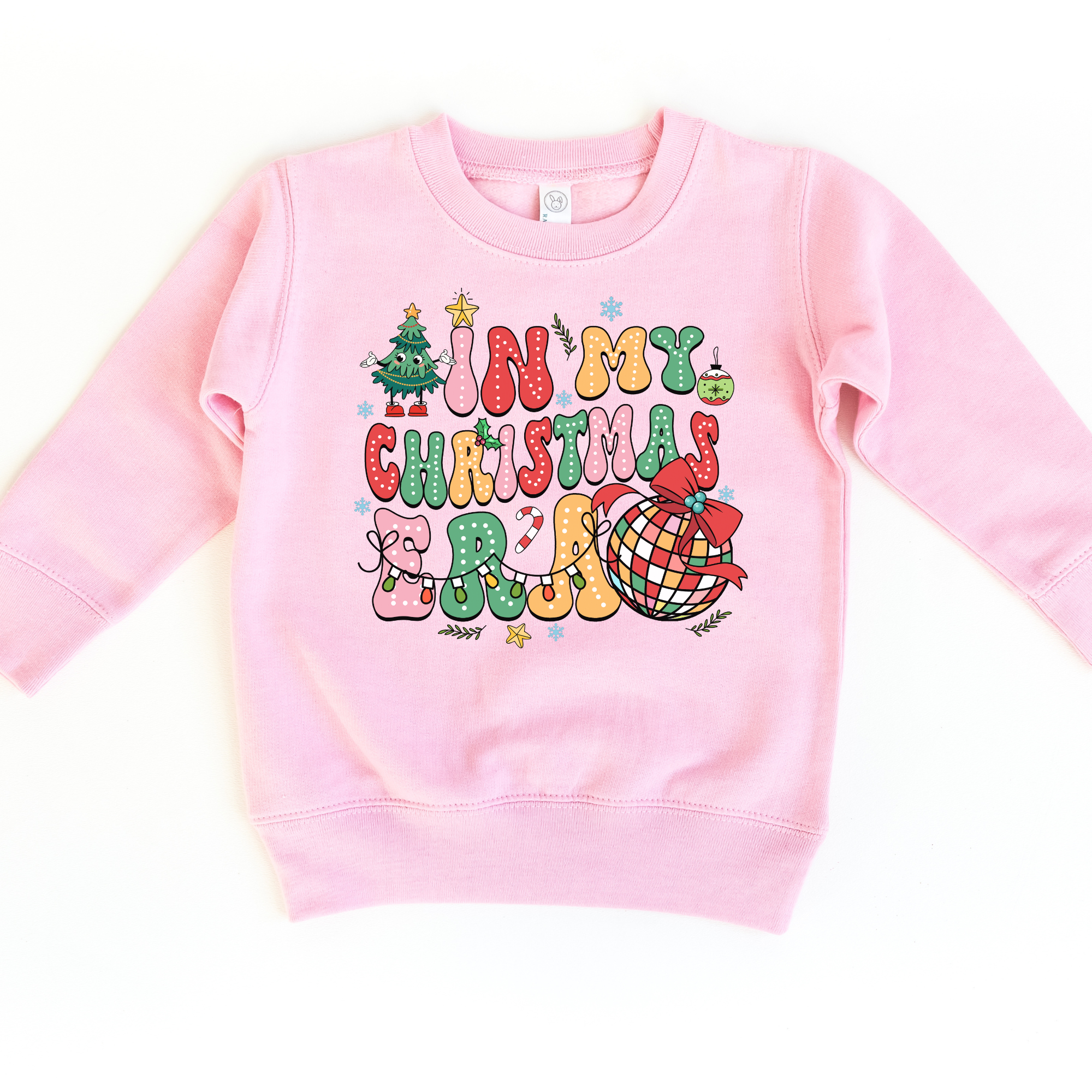 In my Christmas era Taylor Swift inspired holiday sweatshirt for kids and toddler aged children.