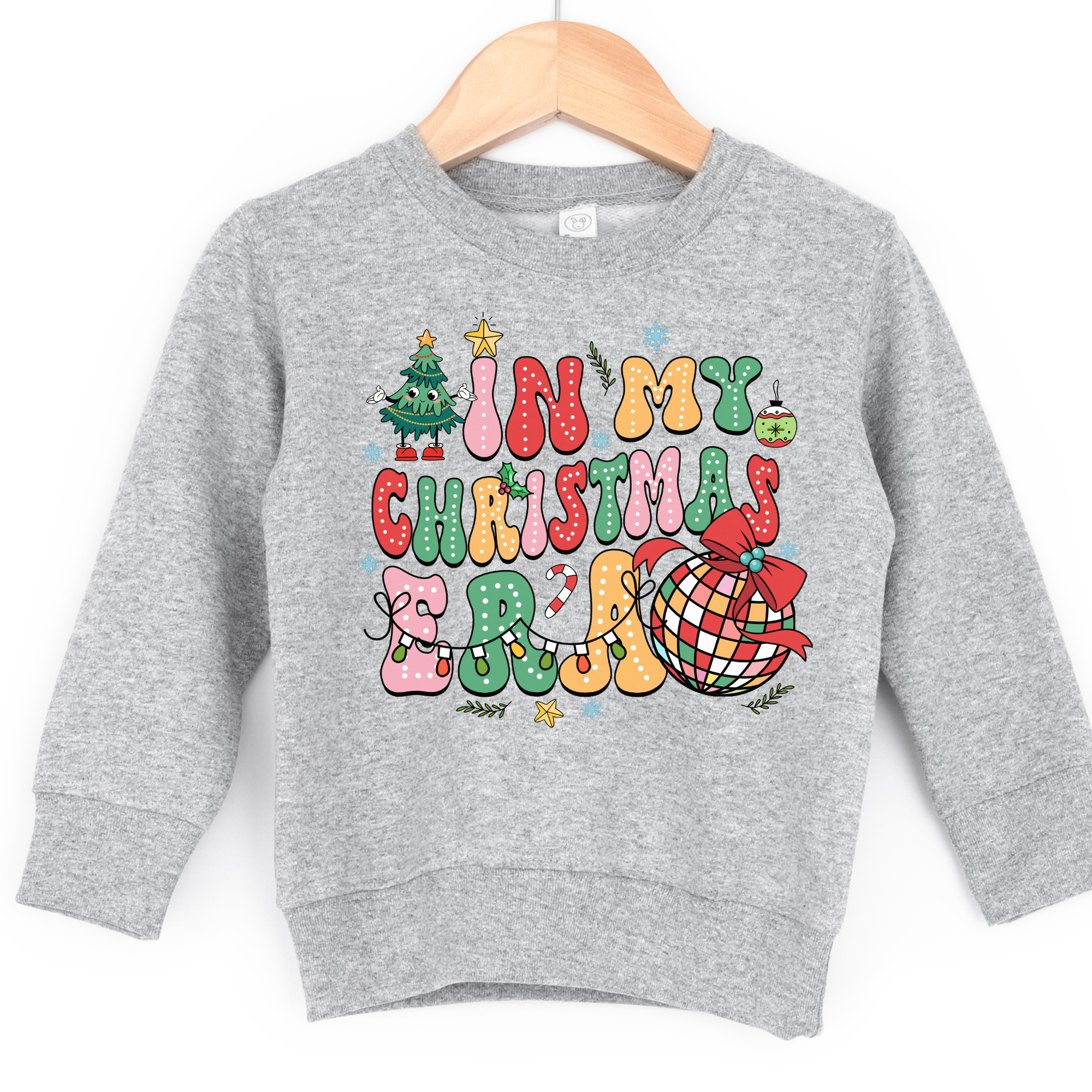 In my Christmas era Taylor Swift inspired holiday sweatshirt for kids and toddler aged children.