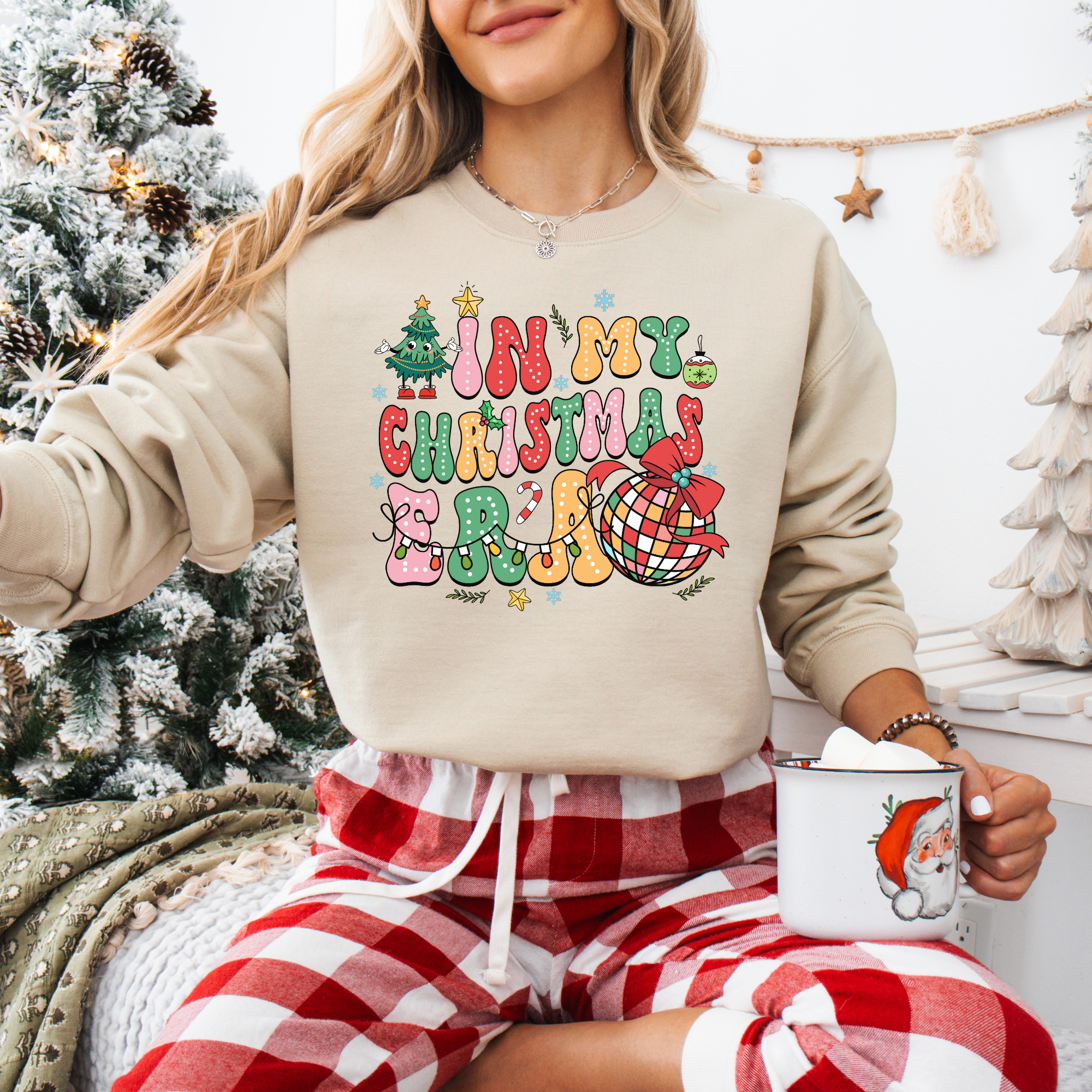 In my Christmas era sweatshirt for women. Taylor Swift inspired holiday sweater.