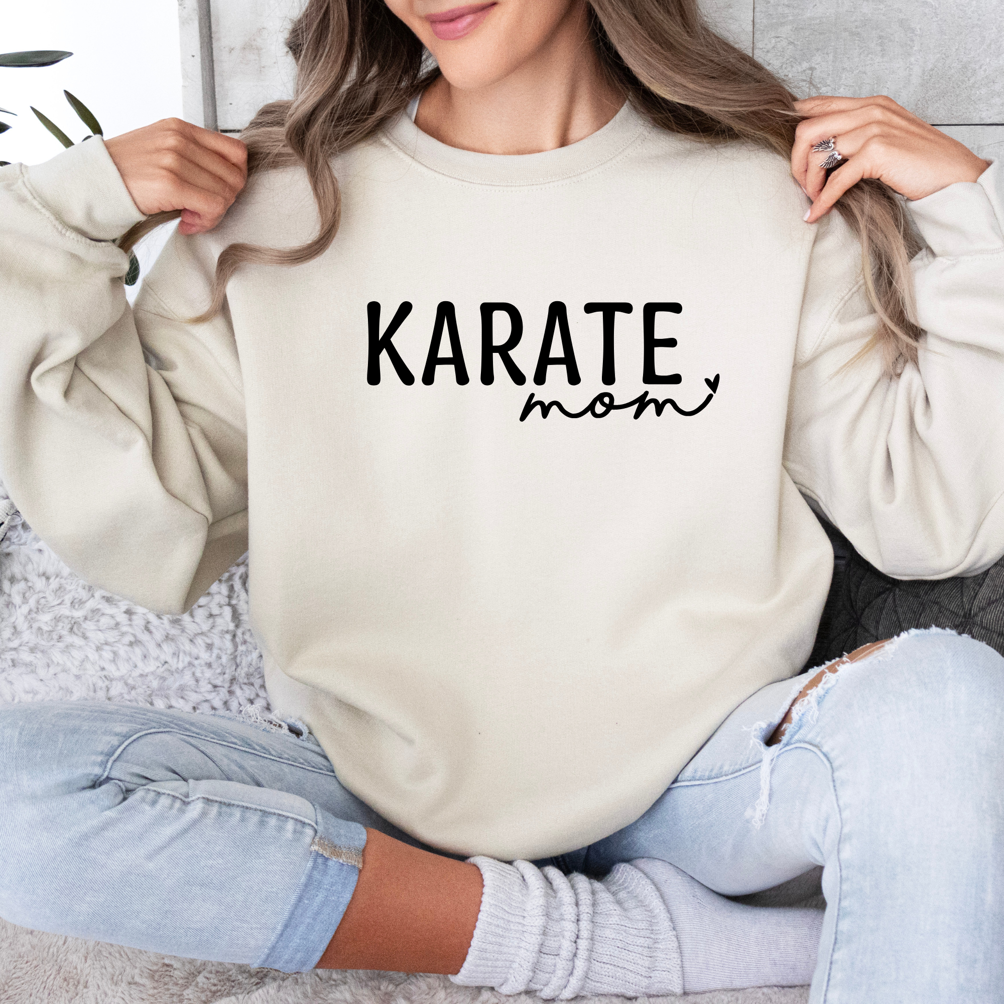 Karate mom -- adult sweatshirt